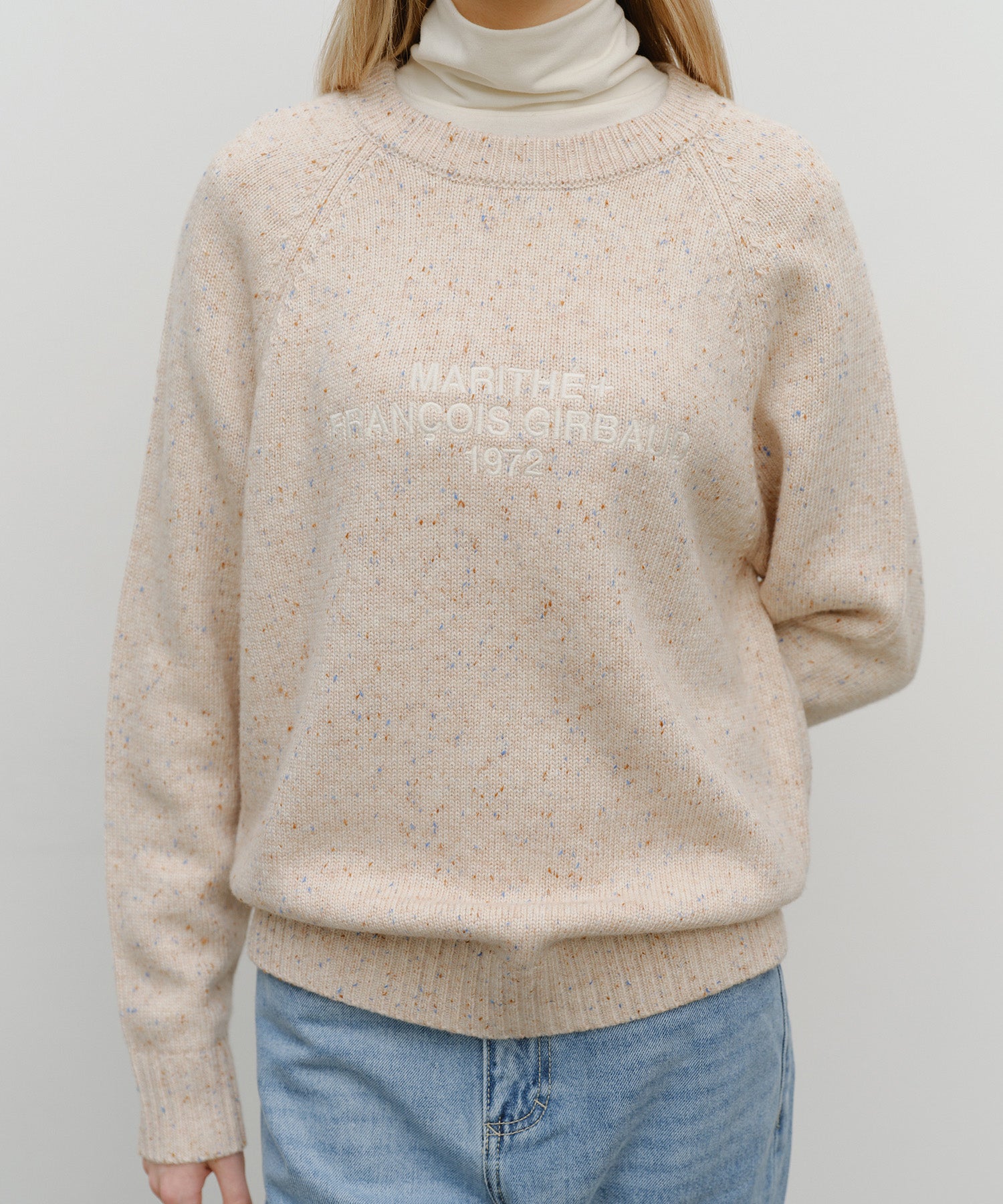 LETTERING LOGO KNIT PULLOVER