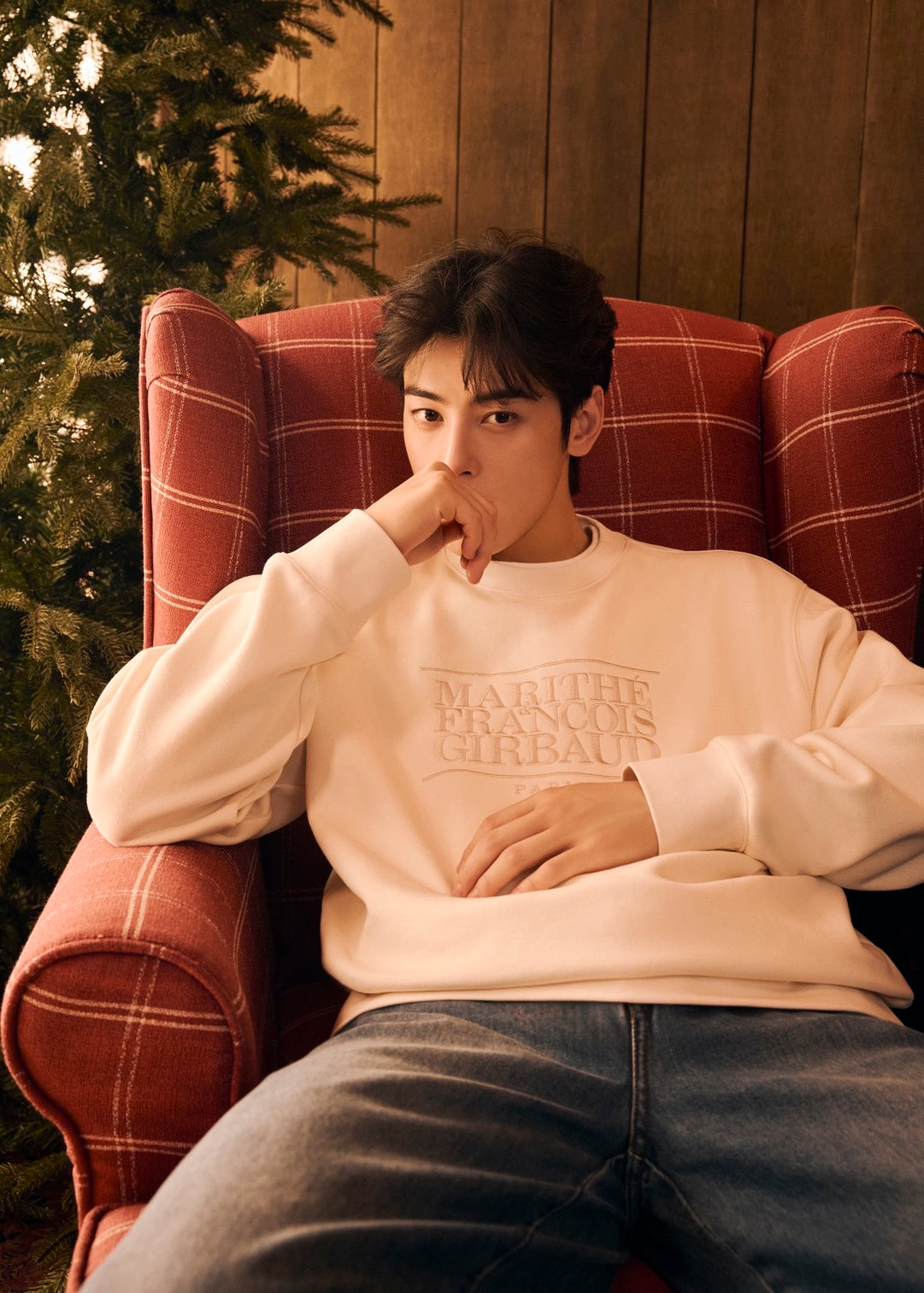 CLASSIC LOGO EMBROIDERY SWEATSHIRT (BRUSHED)