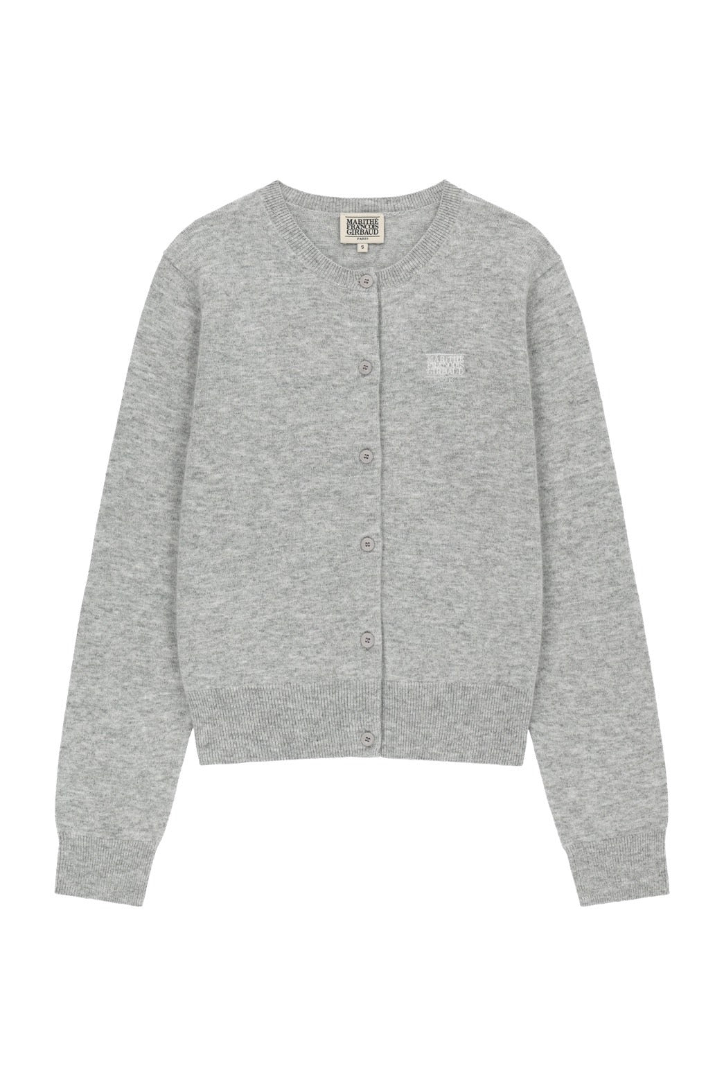 W SMALL CLASSIC LOGO ROUND NECK CARDIGAN SET UP