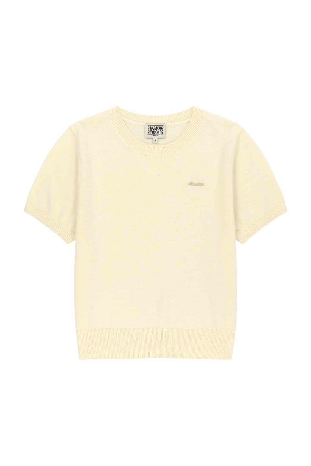W SMALL CLASSIC LOGO ROUND NECK CARDIGAN SET UP