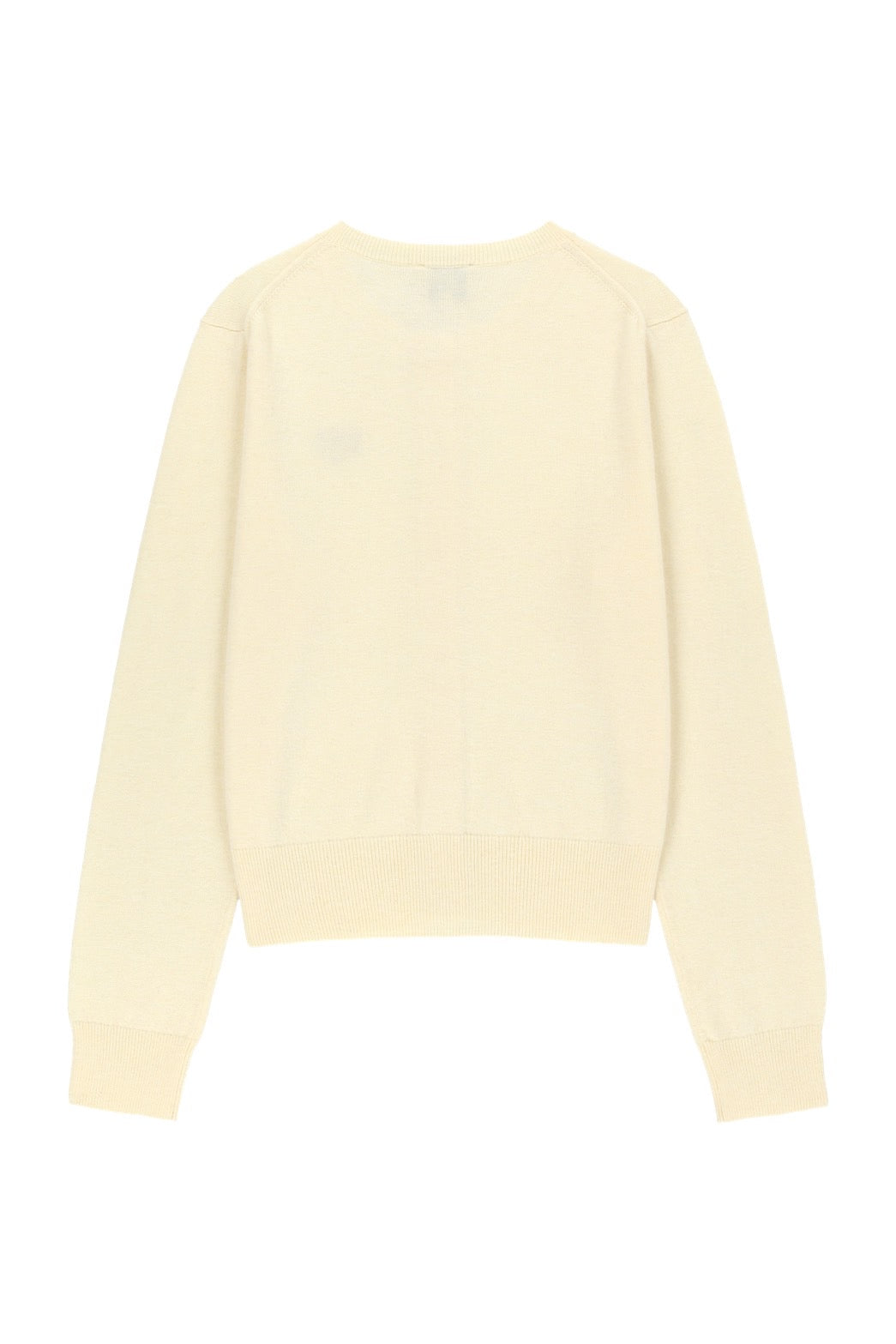 W SMALL CLASSIC LOGO ROUND NECK CARDIGAN SET UP