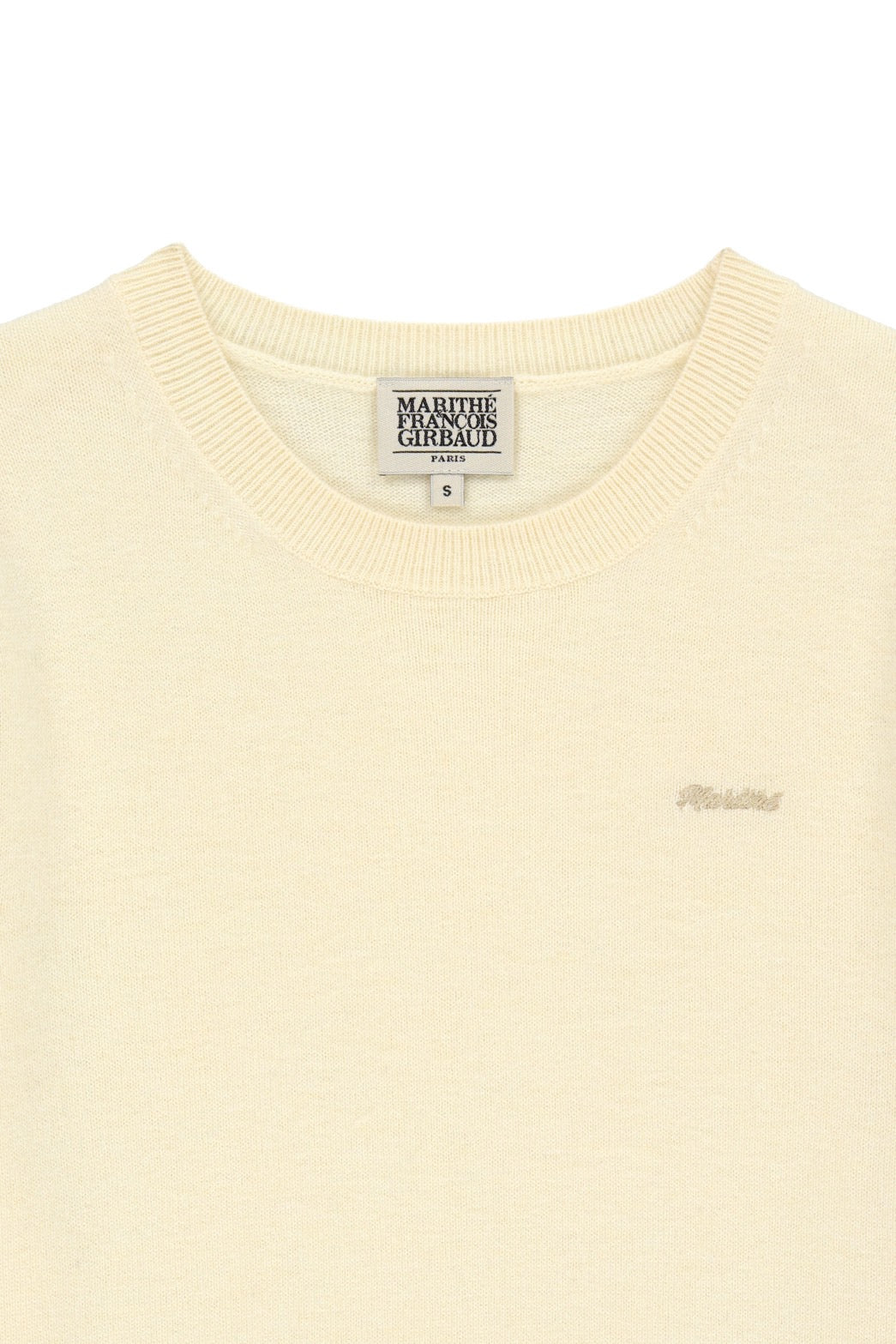 W SMALL CLASSIC LOGO ROUND NECK CARDIGAN SET UP