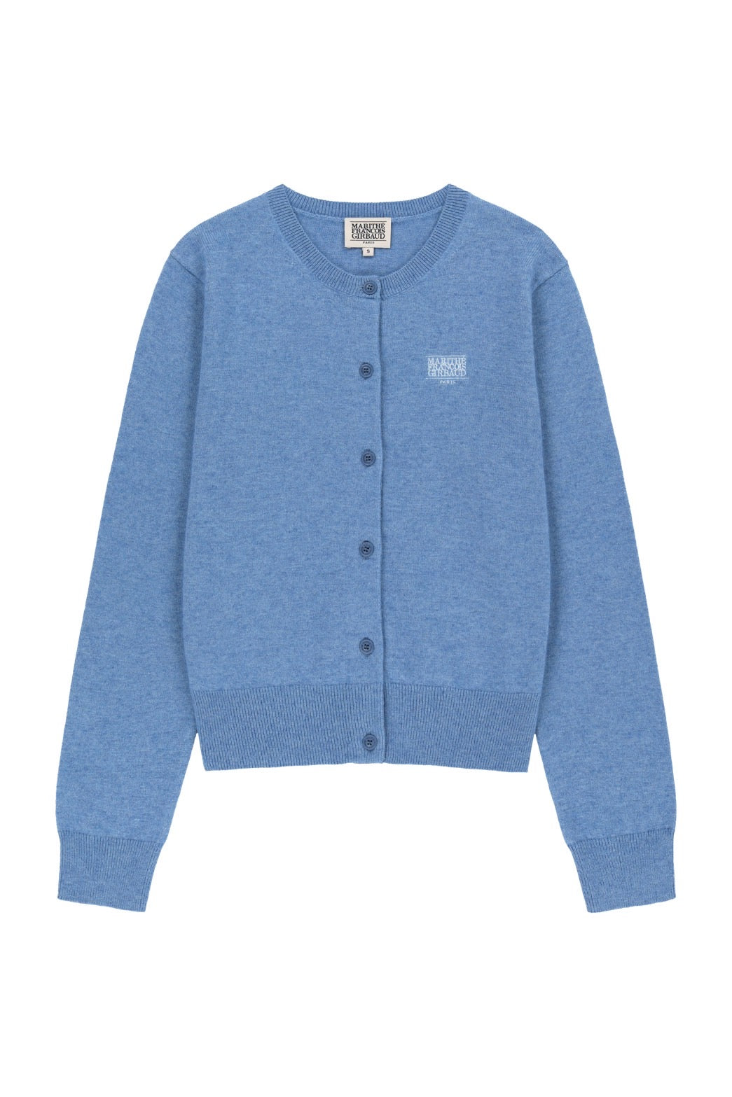 W SMALL CLASSIC LOGO ROUND NECK CARDIGAN SET UP