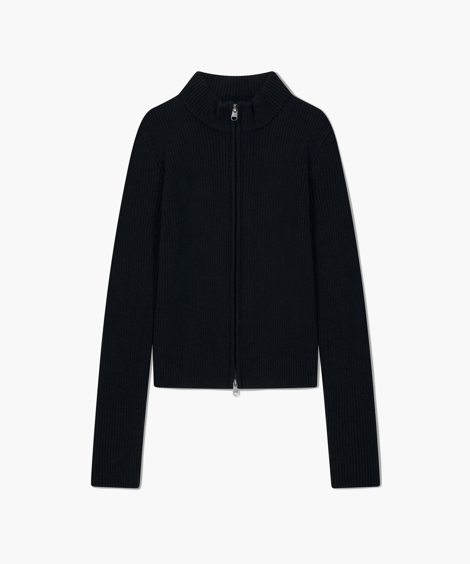 W TWO WAY HIGH NECK ZIPUP CARDIGAN