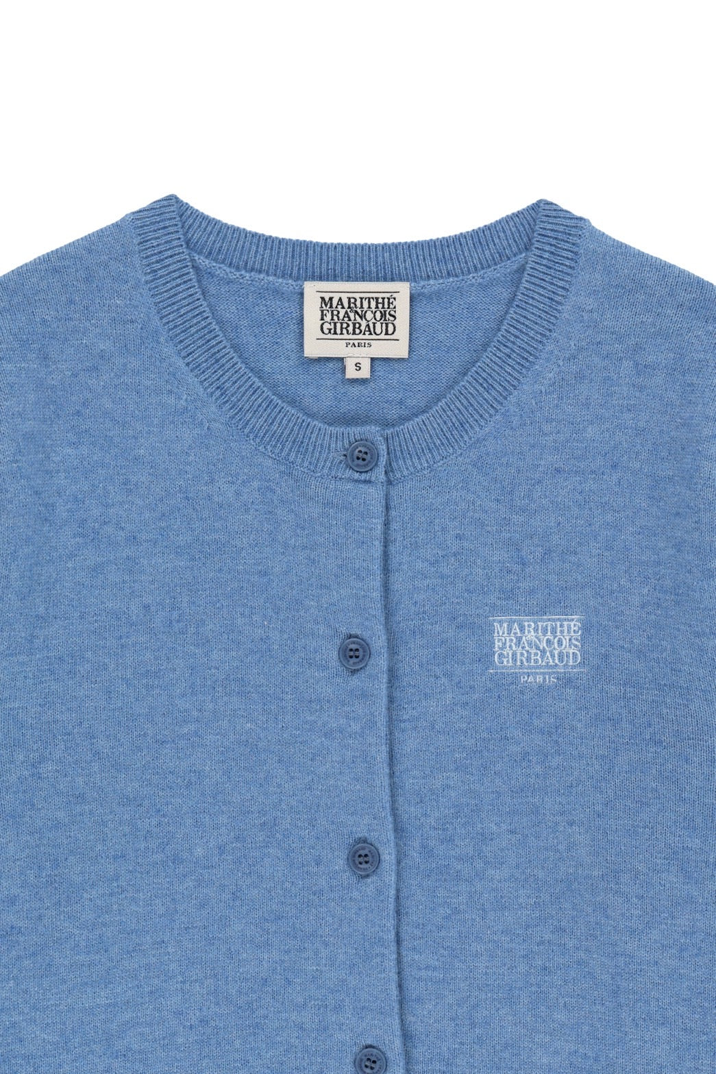 W SMALL CLASSIC LOGO ROUND NECK CARDIGAN SET UP
