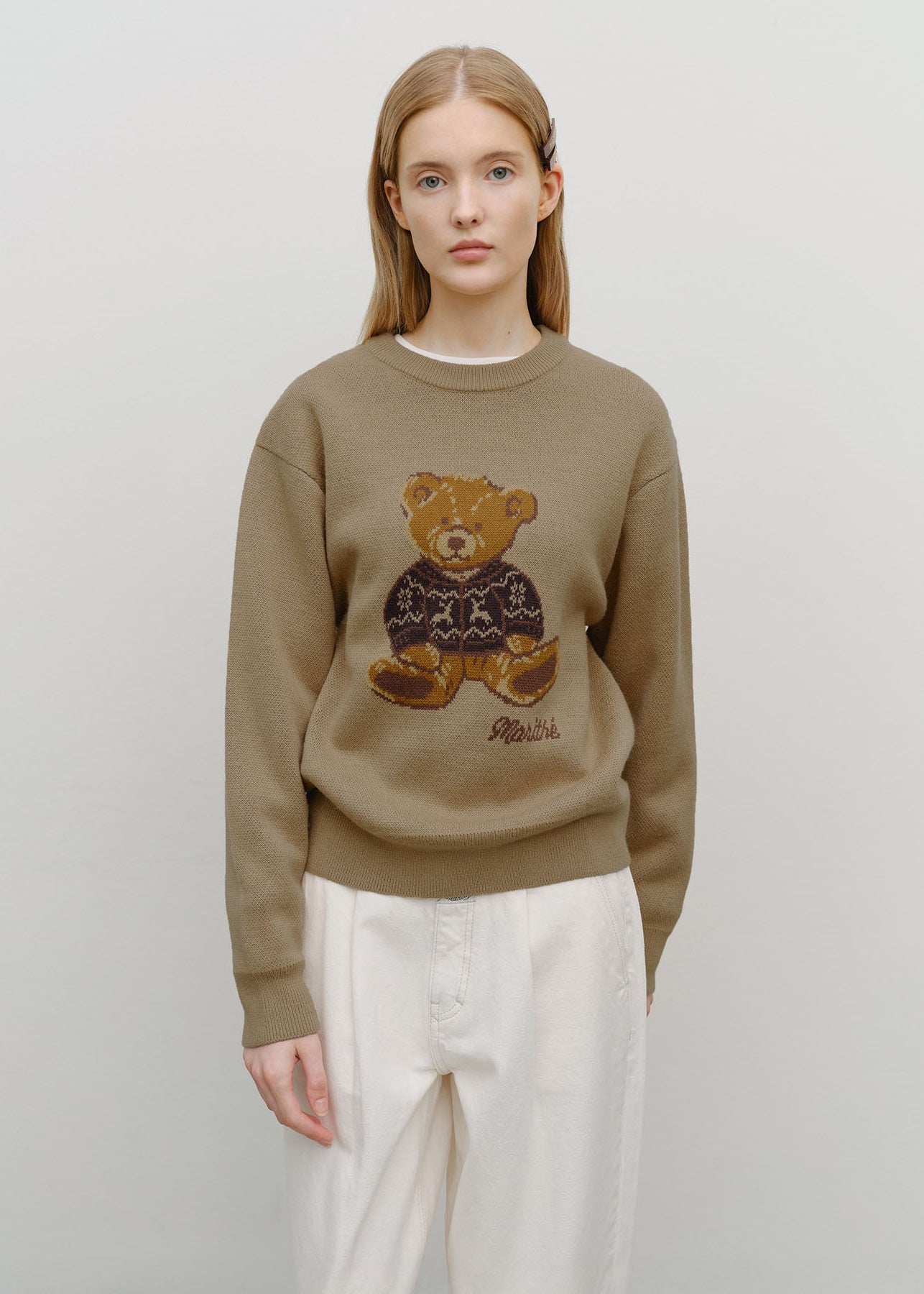 DOODLE BEAR KNIT PULLOVER