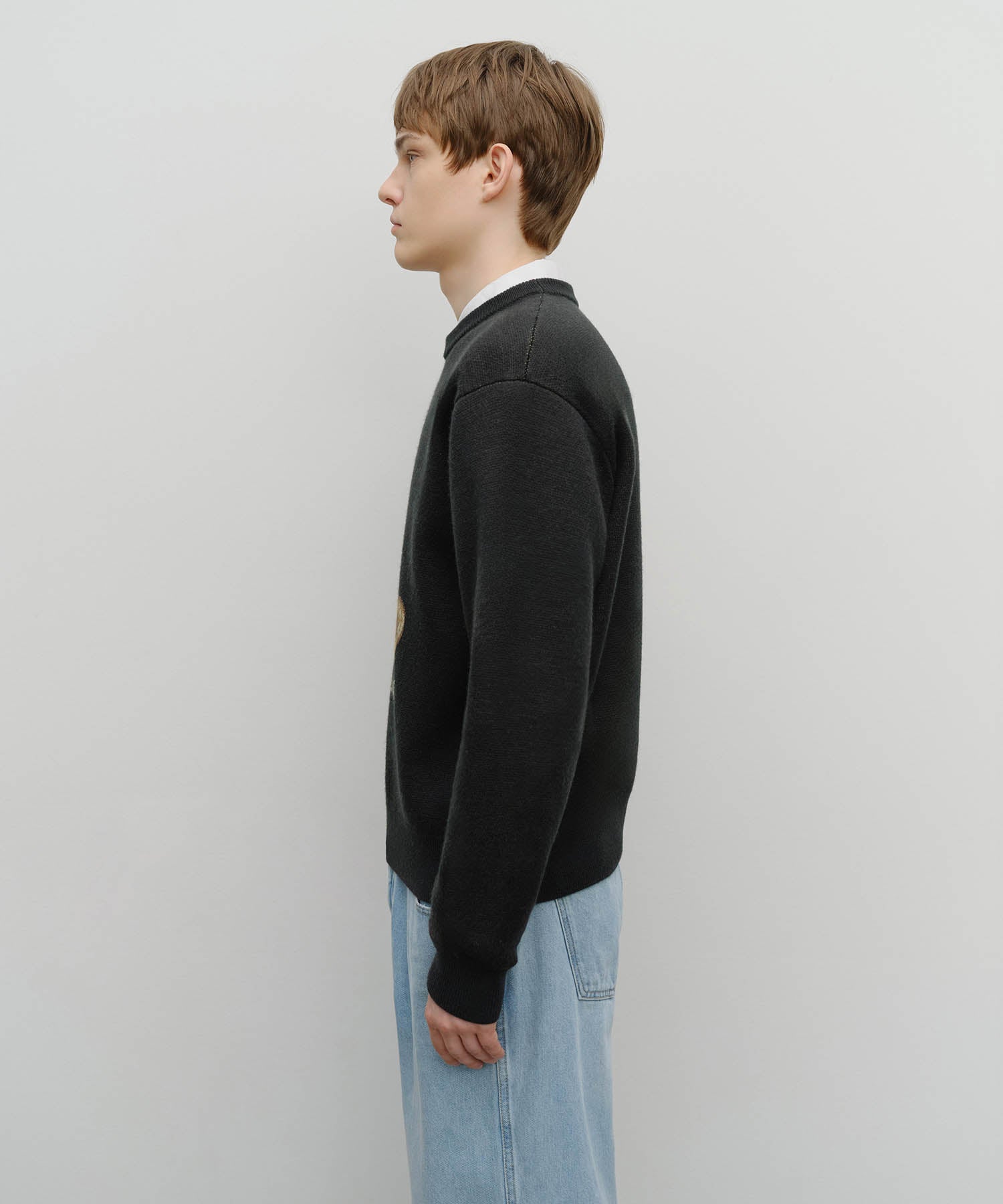 DOODLE BEAR KNIT PULLOVER