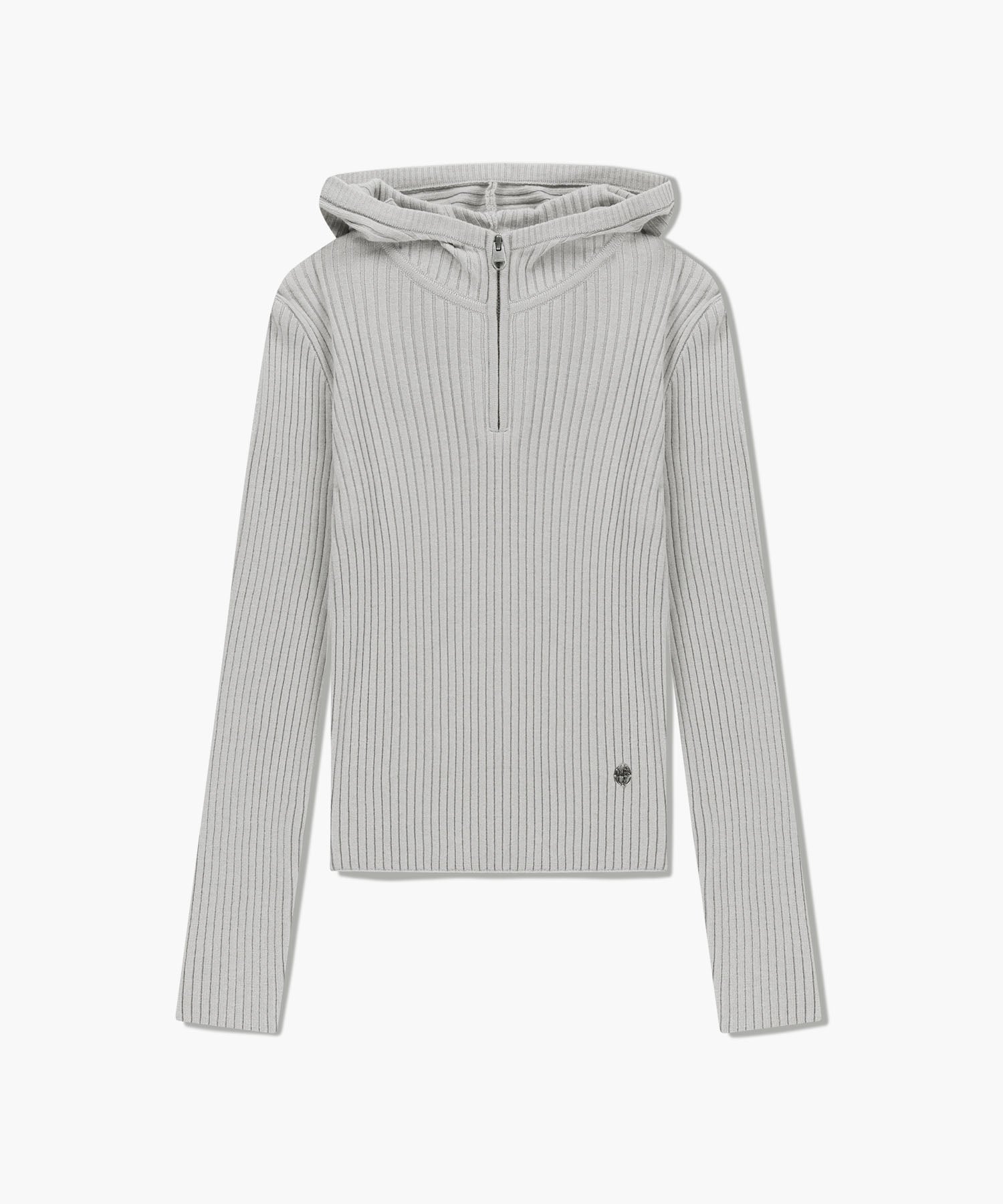 W BALCLAVA HOODIE SLIM KNIT