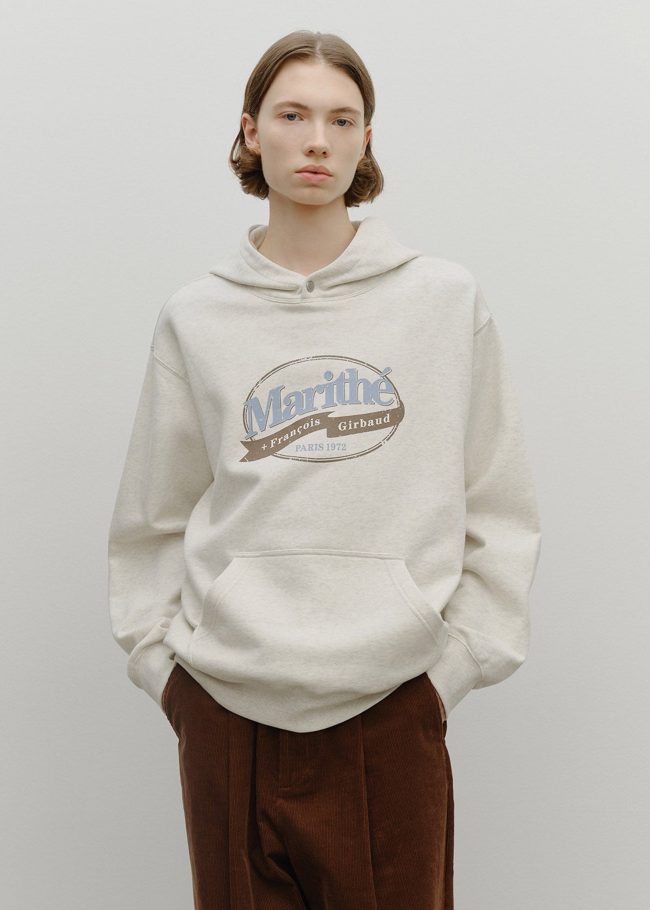 VINTAGE STAMP GRAPHIC HOODIE (BRUSHED)