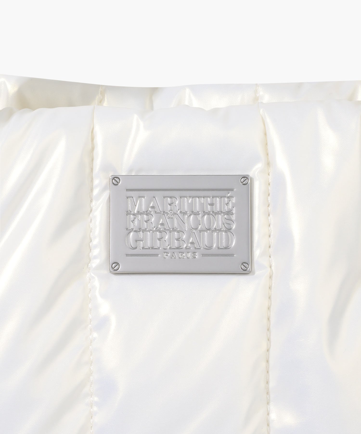 CLASSIC LOGO MATT METALLIC PADDING BAG