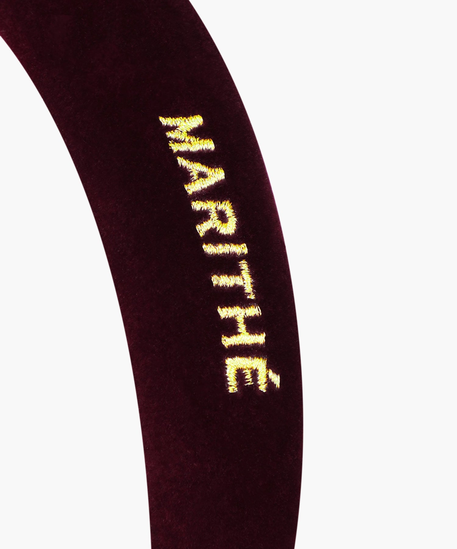 REGULAR LOGO VELVET HAIR BAND