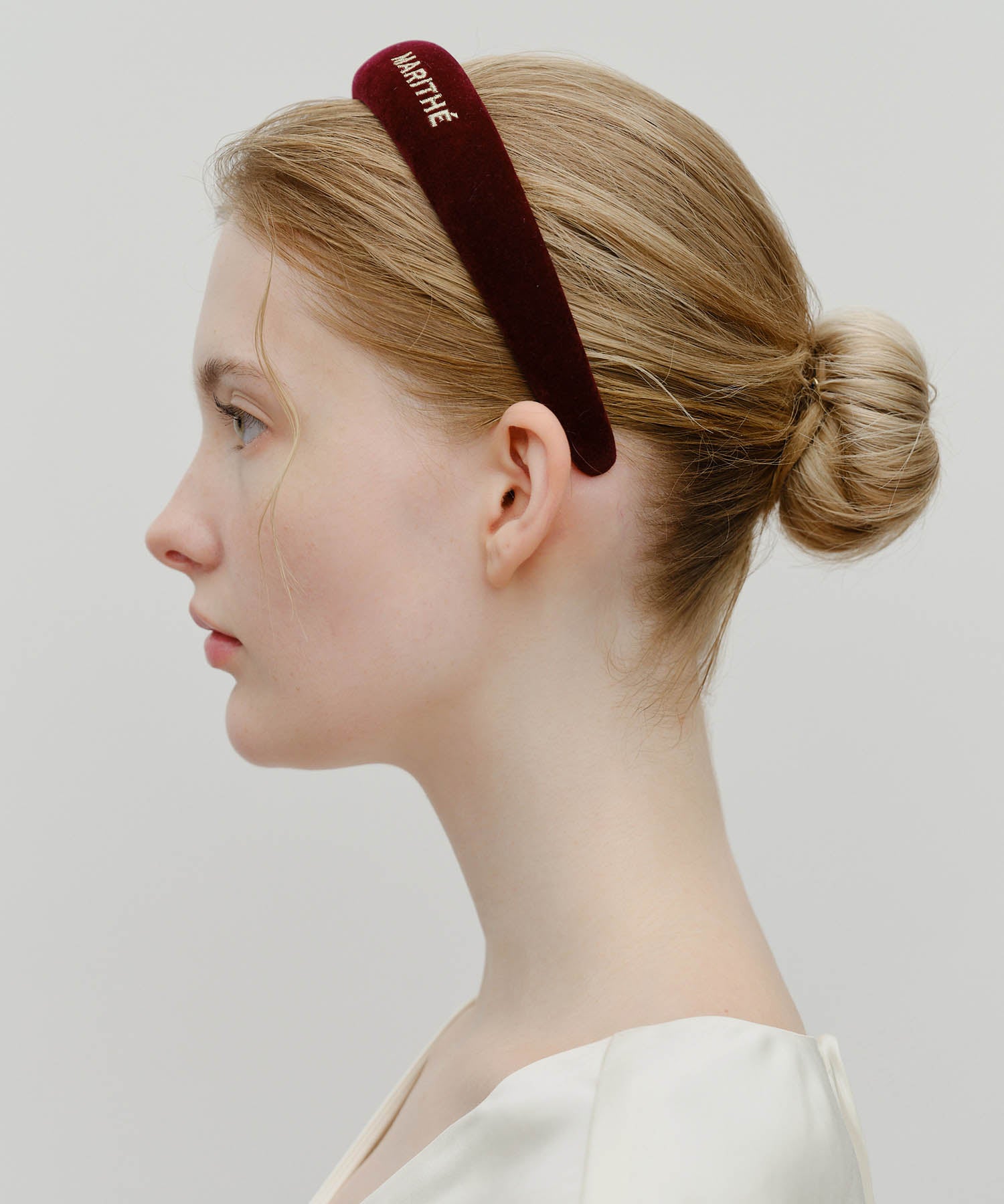 REGULAR LOGO VELVET HAIR BAND