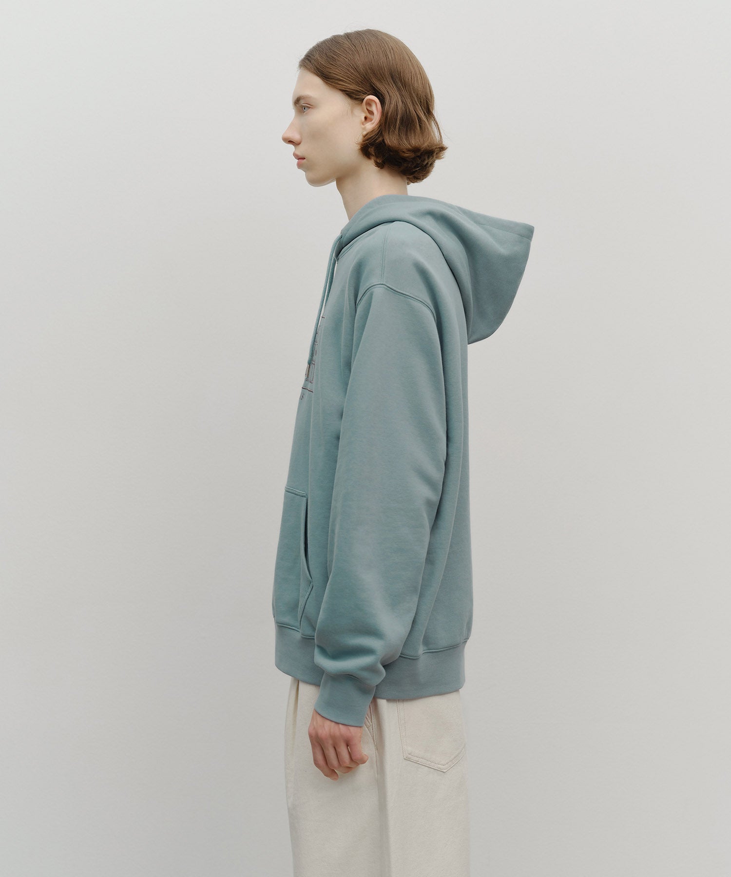 CLASSIC LOGO EMBROIDERY HOODIE (BRUSHED)