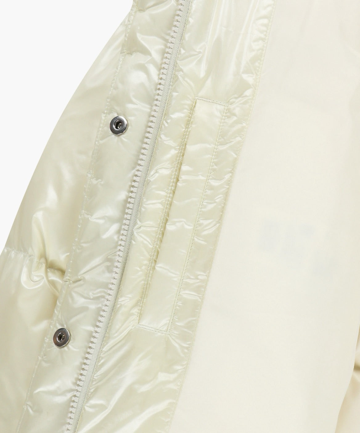 W GLOSSY CROP DOWN JACKET