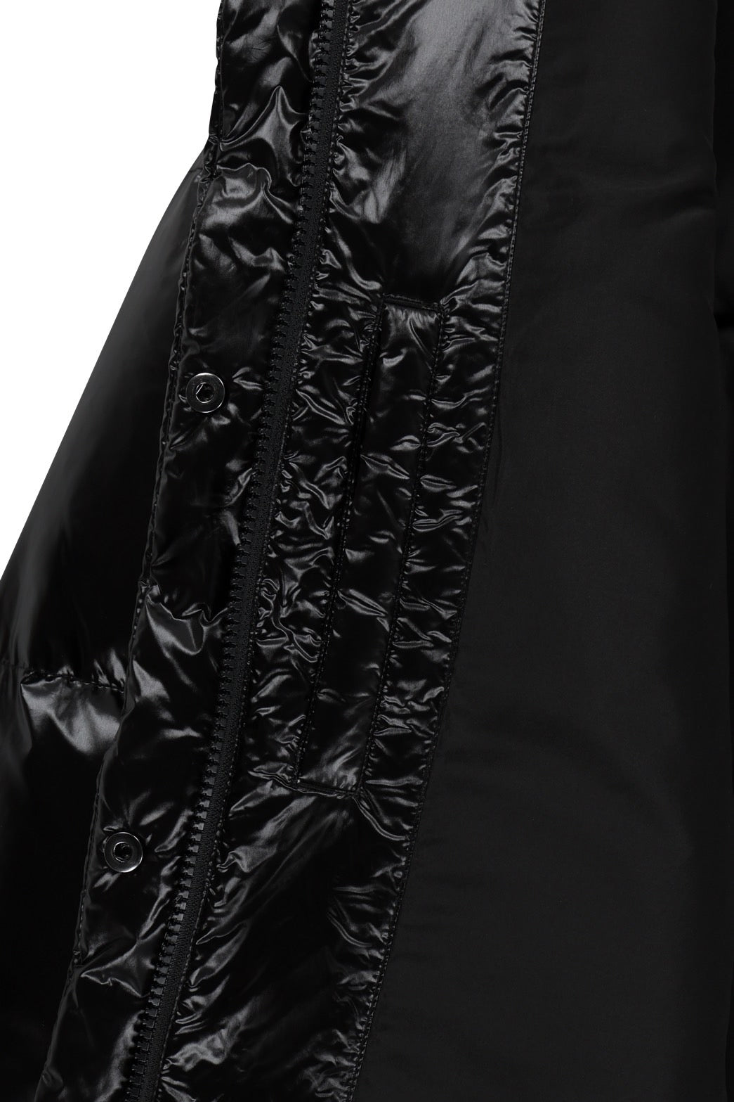 W GLOSSY CROP DOWN JACKET