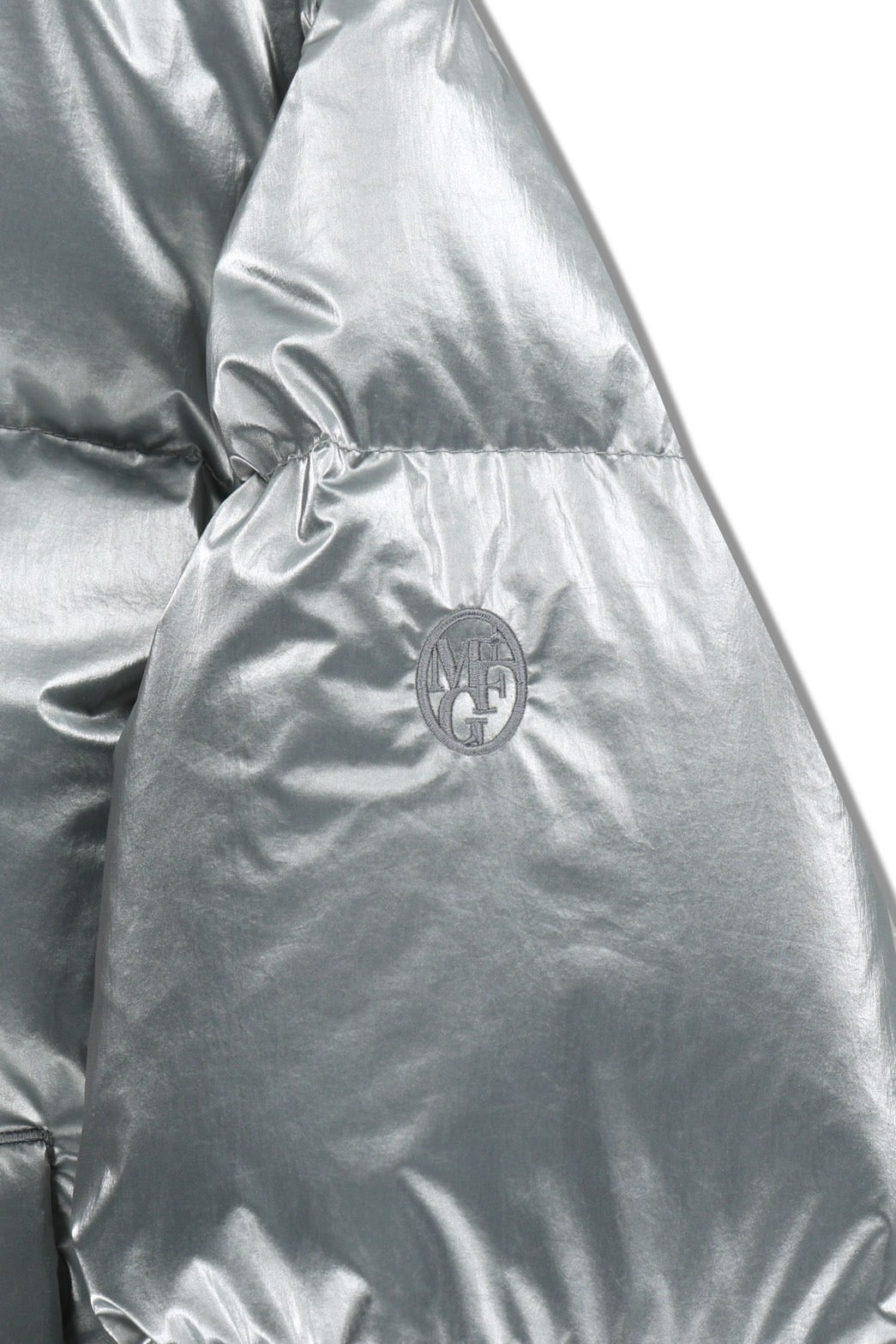 W GLOSSY CROP DOWN JACKET