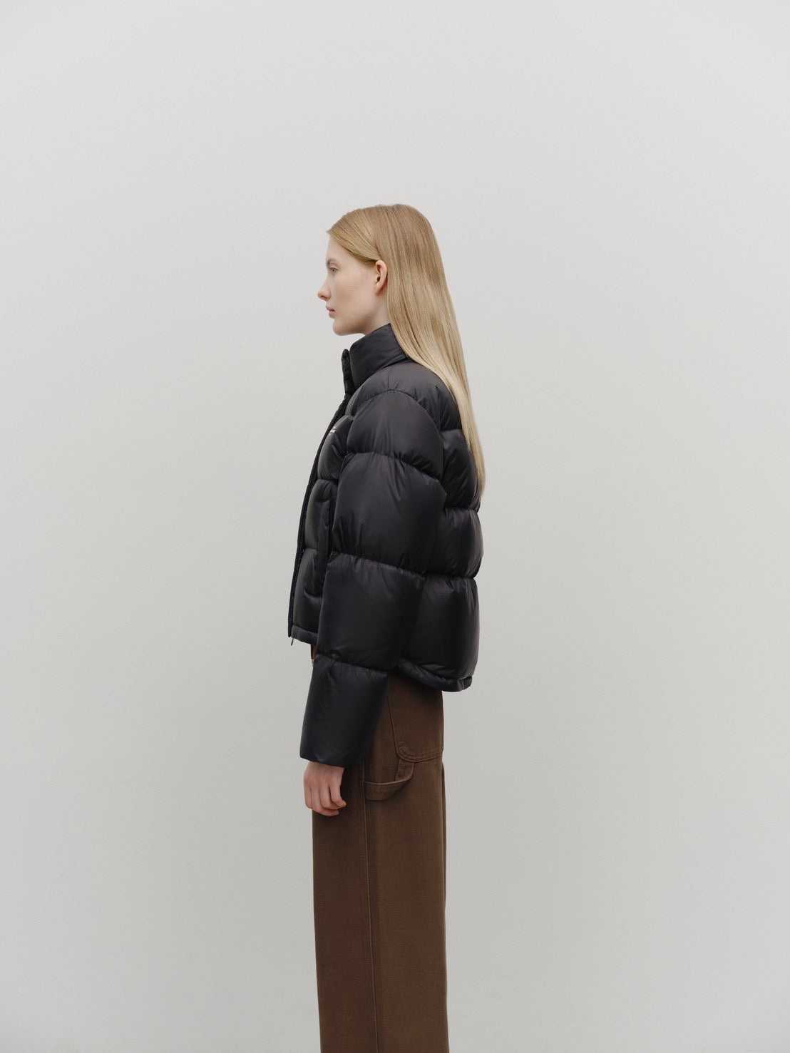 W BASIC CROP DOWN JACKET