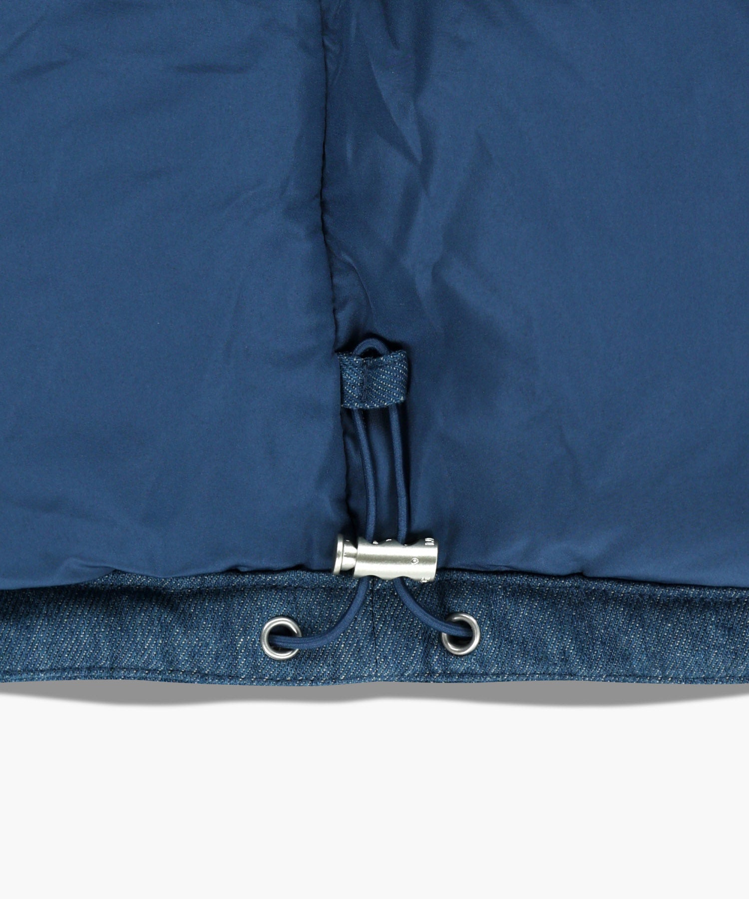 W DENIM CROP DOWN JACKET