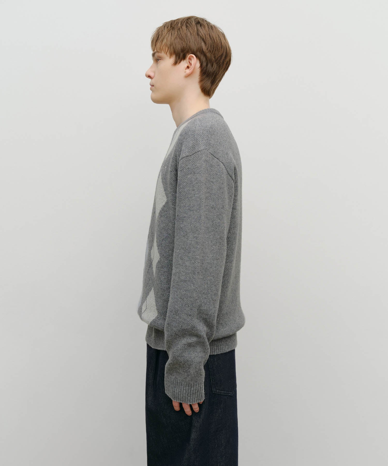 ARGYLE JQD KNIT PULLOVER