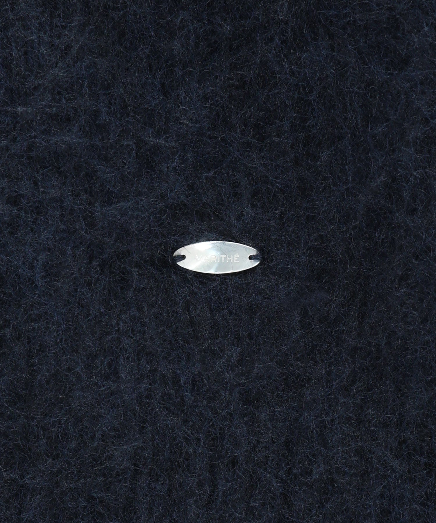 W HAIRY COLLAR CARDIGAN