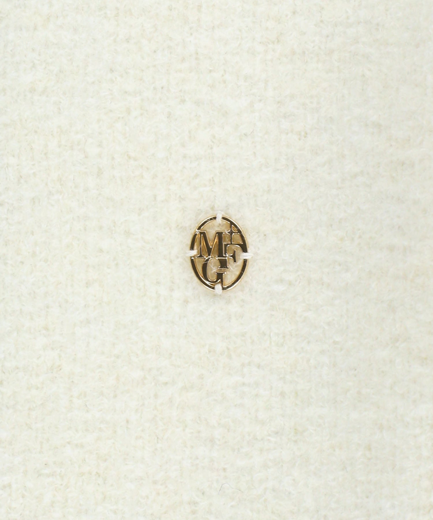 W BOUCLE KNIT ROUND NECK CARDIGAN