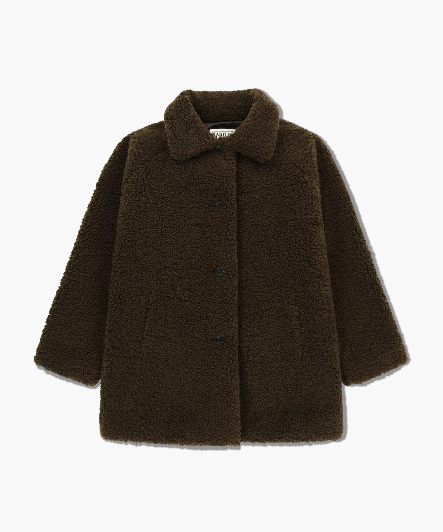 W MID SHEARLING FUR COAT