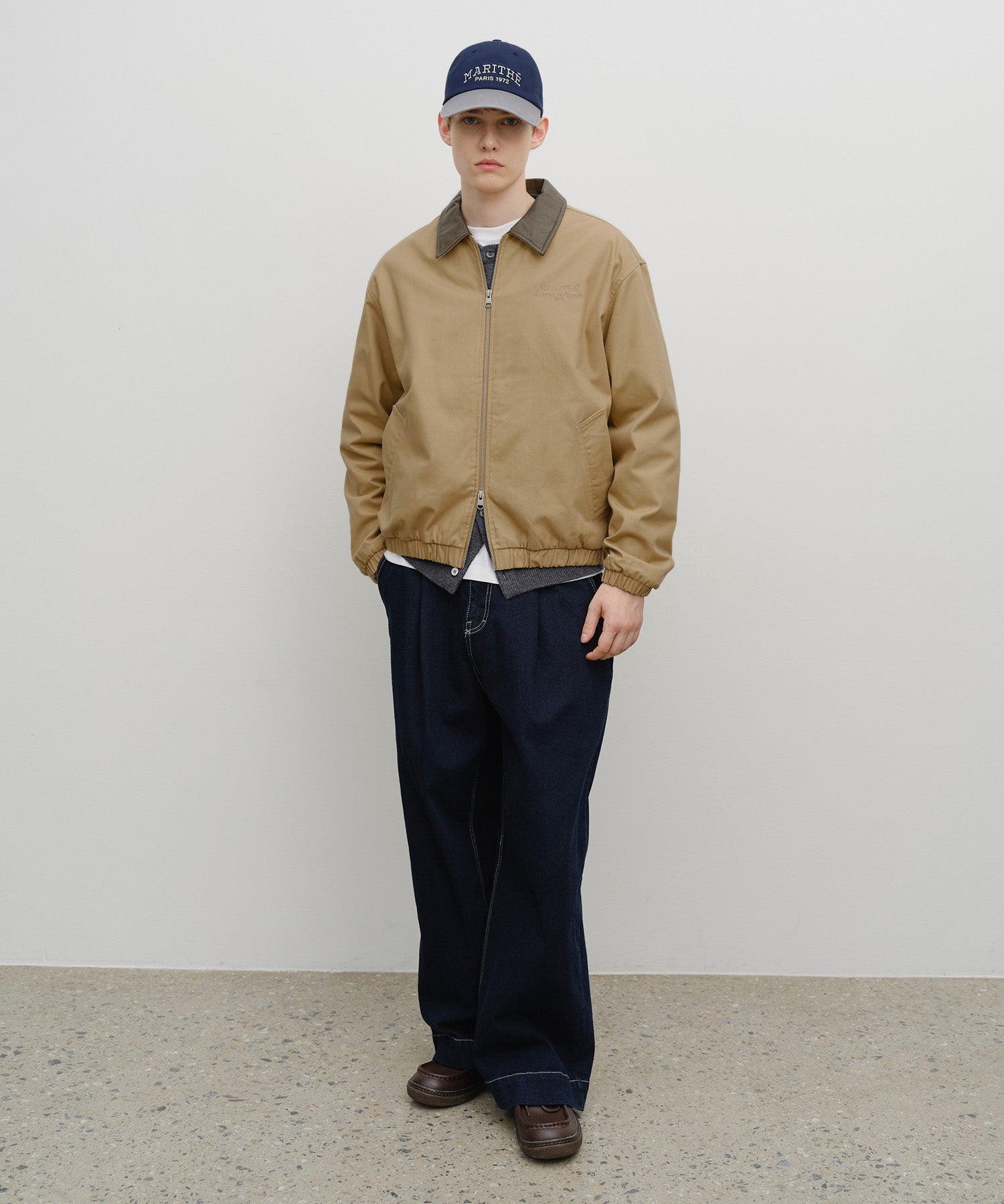 GRAPHIC EMBROIDERY COTTON BOMBER JACKET