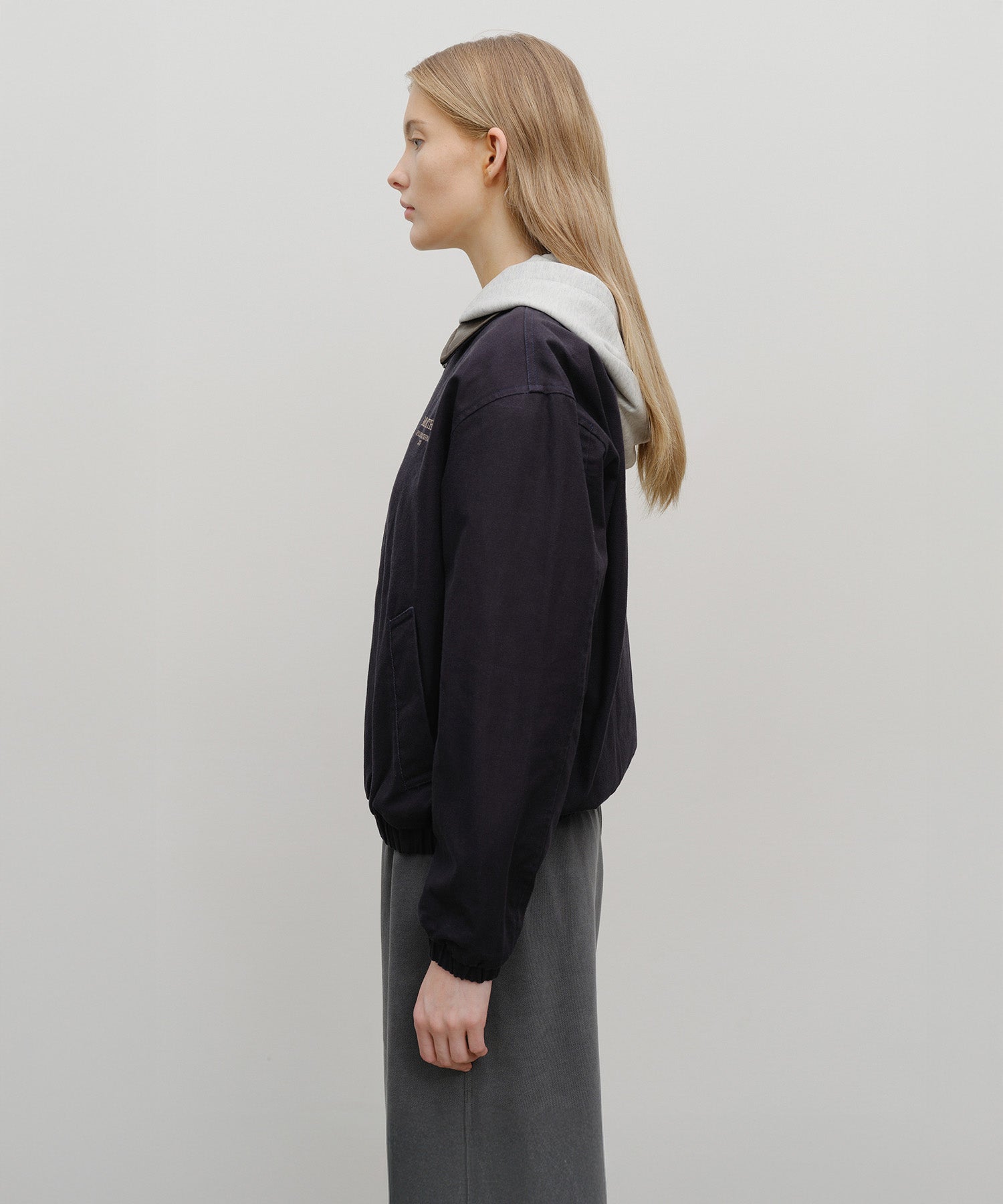 GRAPHIC EMBROIDERY COTTON BOMBER JACKET