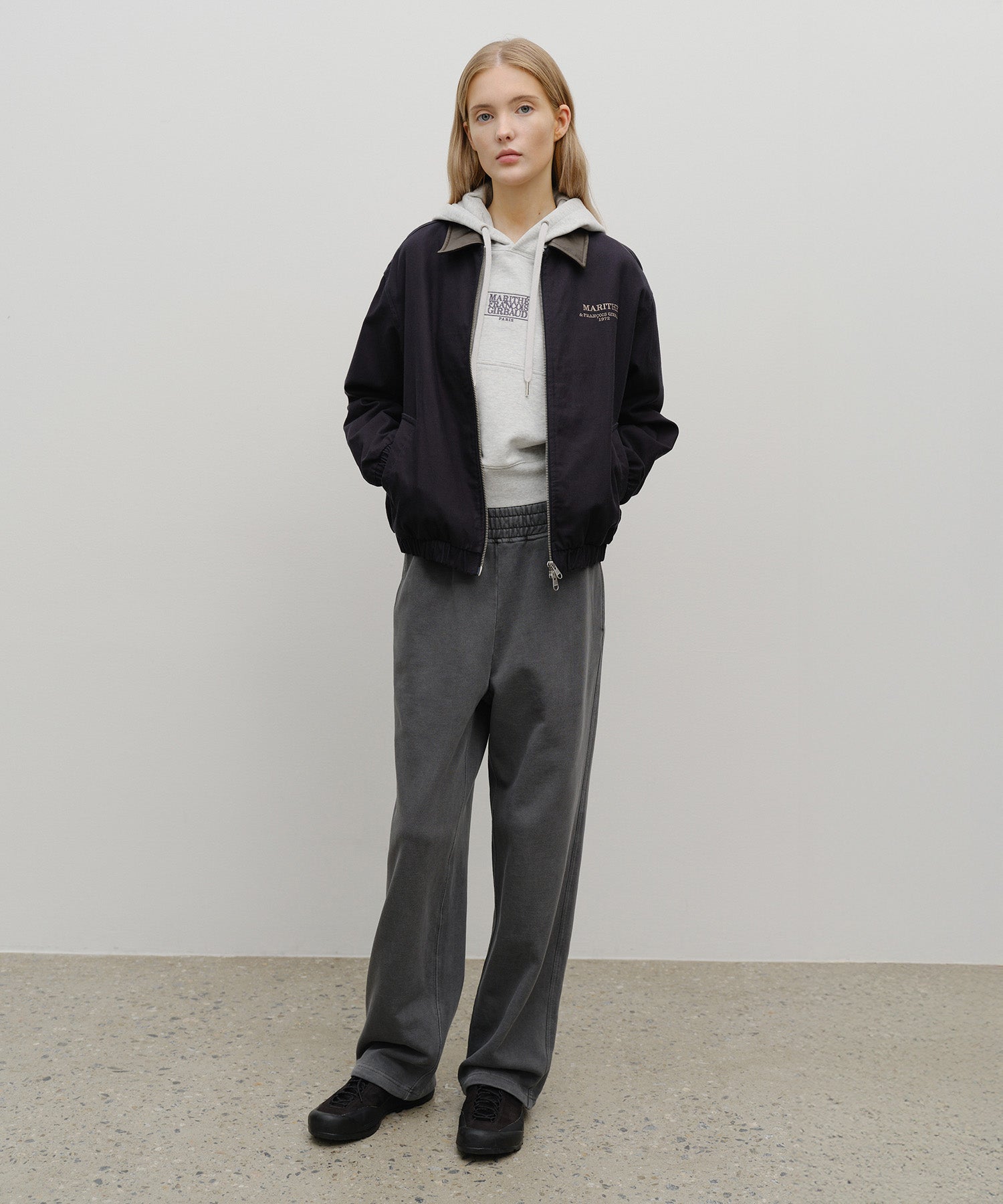 GRAPHIC EMBROIDERY COTTON BOMBER JACKET