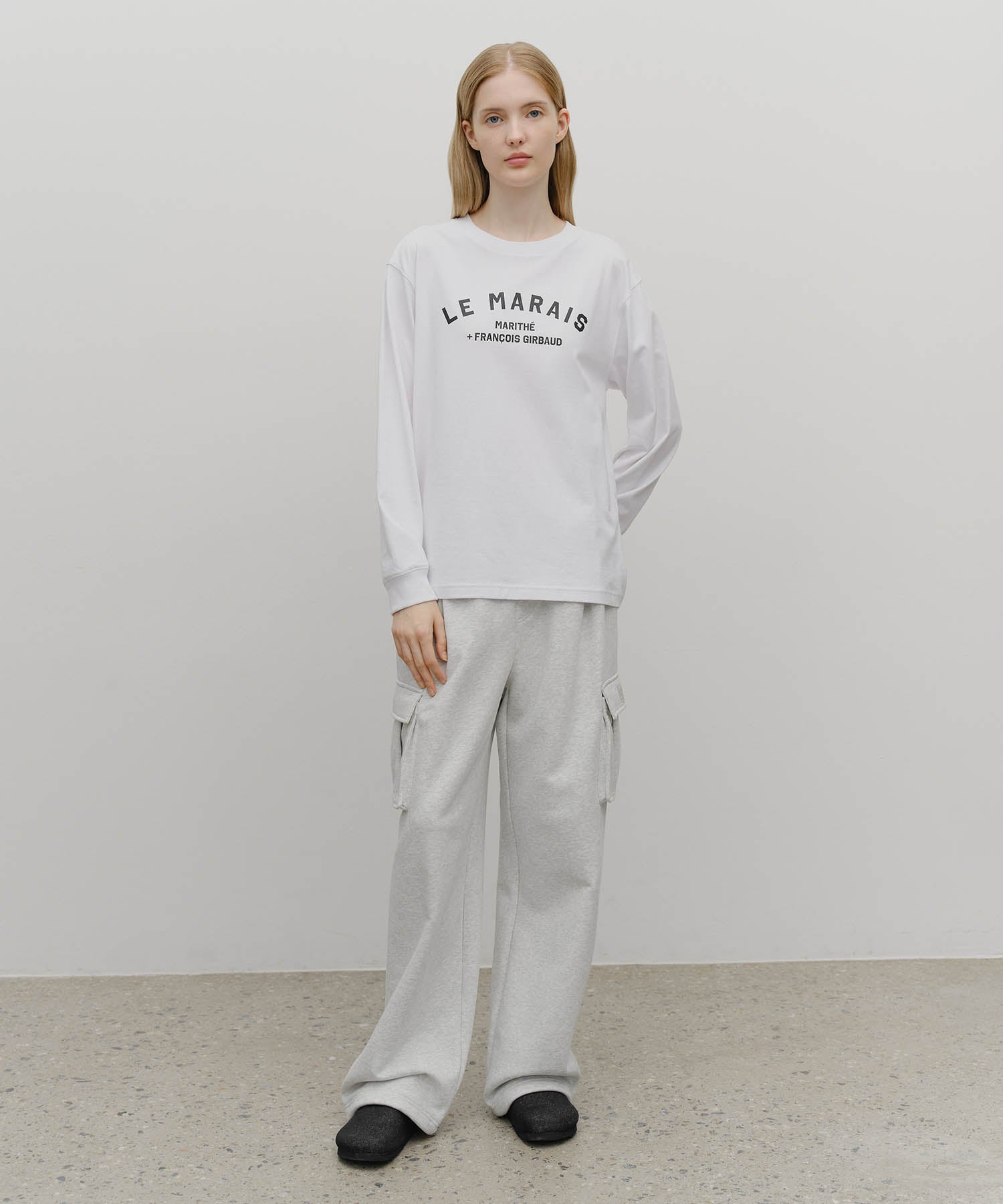 CLASSIC LOGO ONE TUCK CARGO SWEAT PANTS