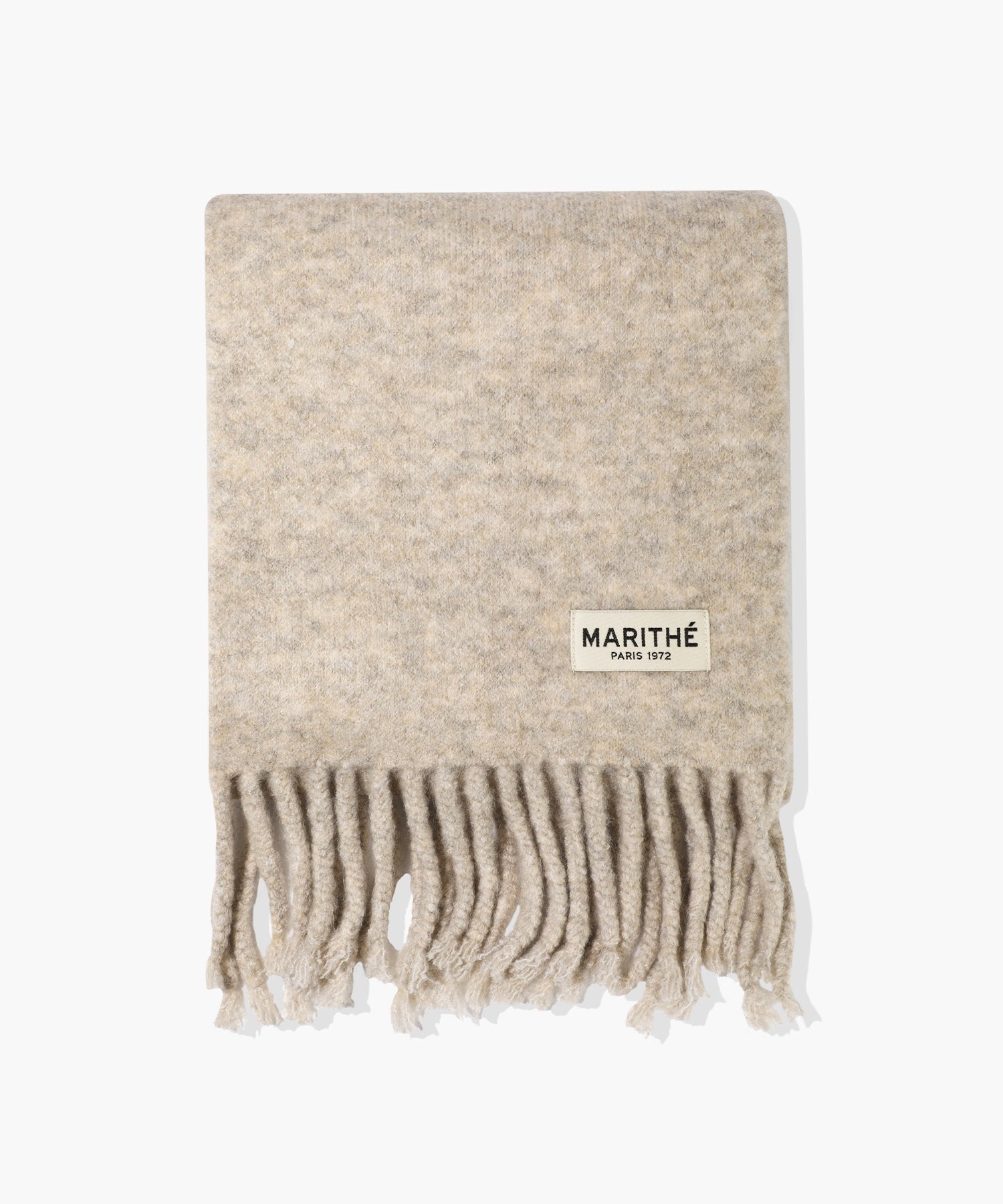 FUZZY SOLID KNIT MUFFLER