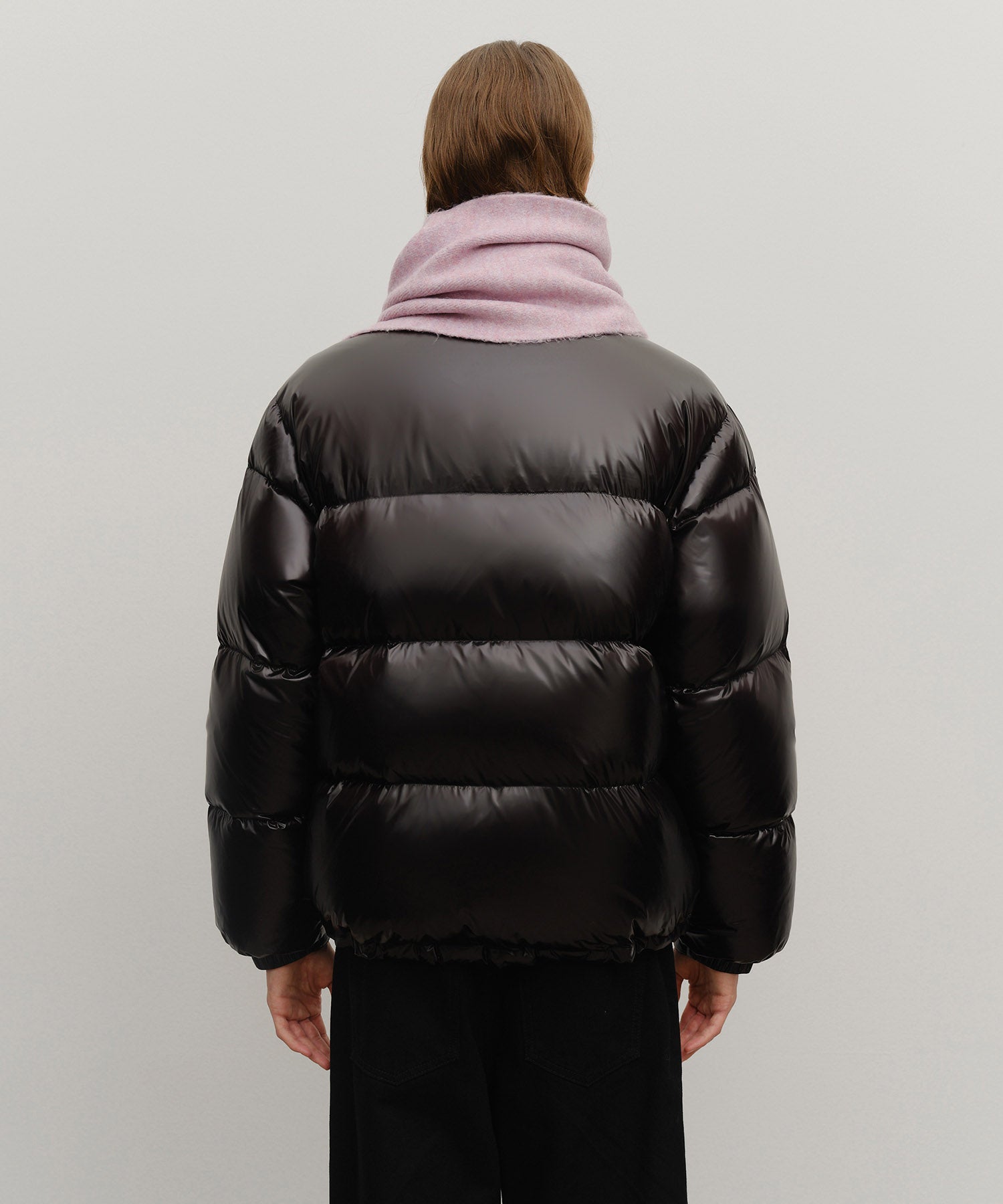 FUZZY SOLID KNIT MUFFLER