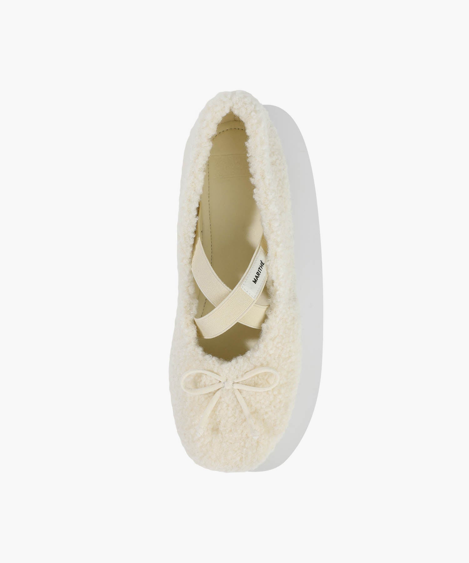 W CROSS BANDING SHEARING FLAT SHOES