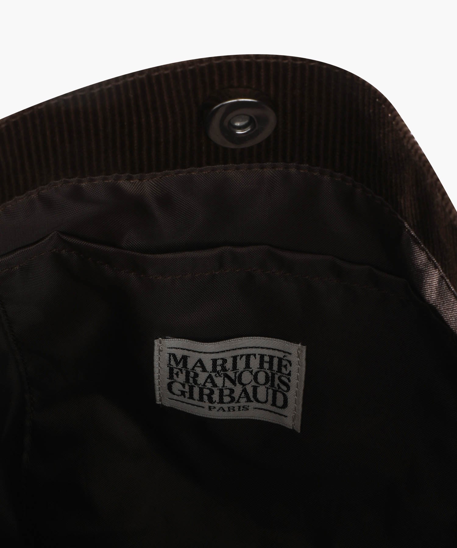 CLASSIC LOGO CORDUROY SHOULDER BAG
