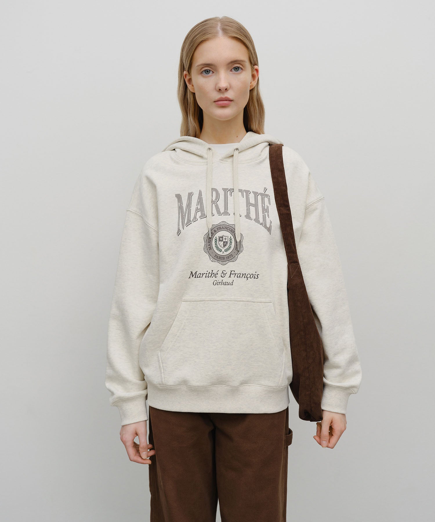 CLASSIC LOGO CORDUROY SHOULDER BAG