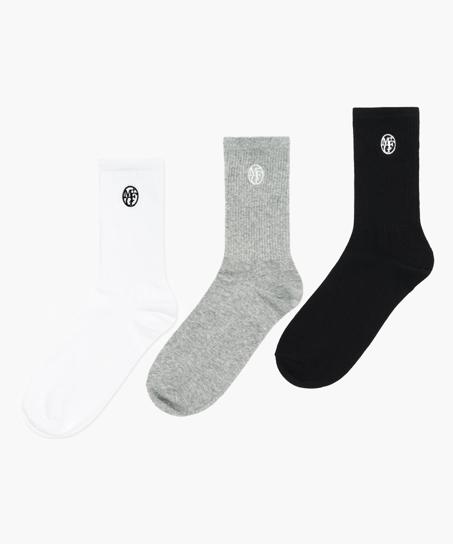 3PACK EMBROIDERY SOCKS