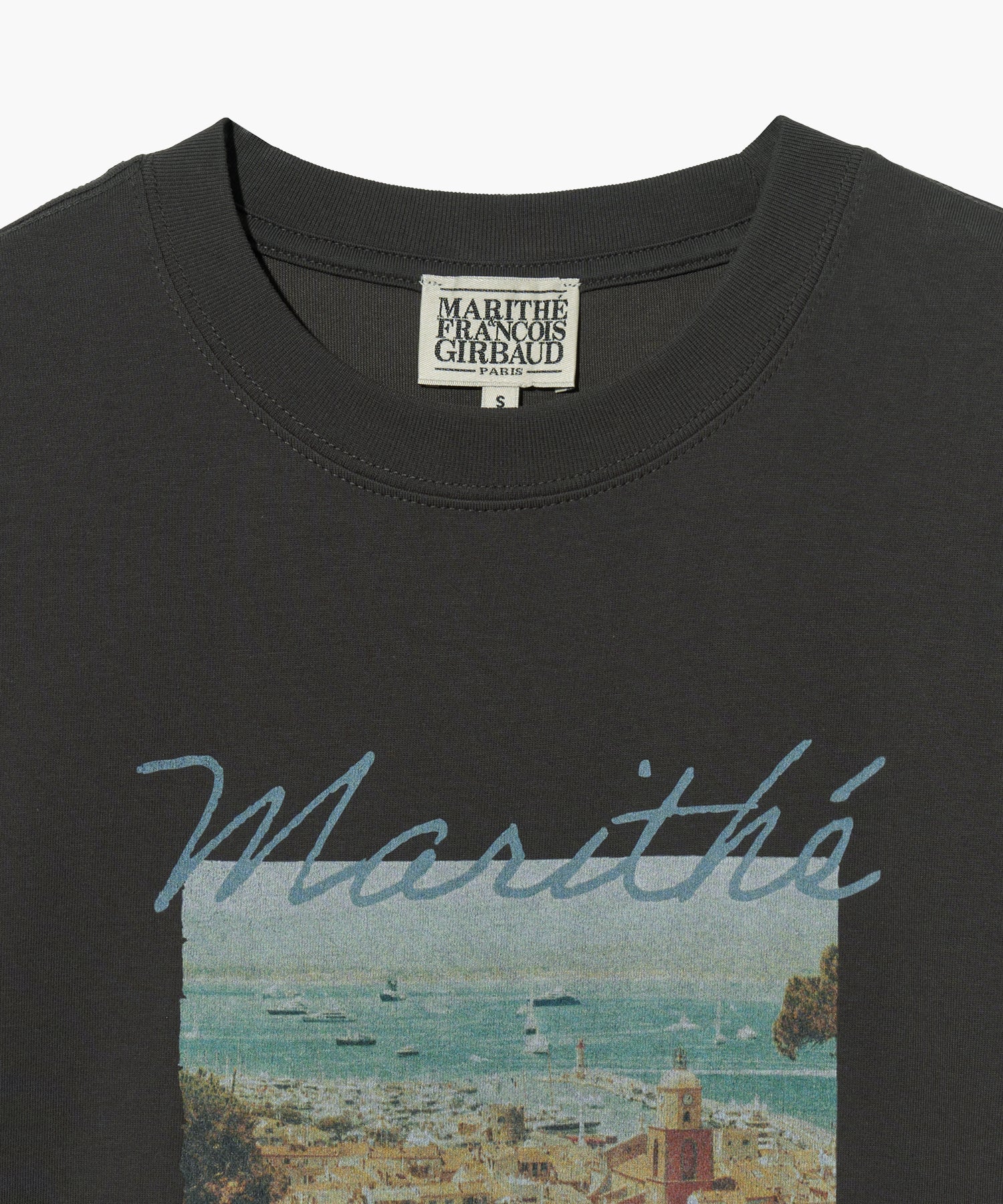SUMMER BEACH COLLAGE GRAPHIC HALF TEE