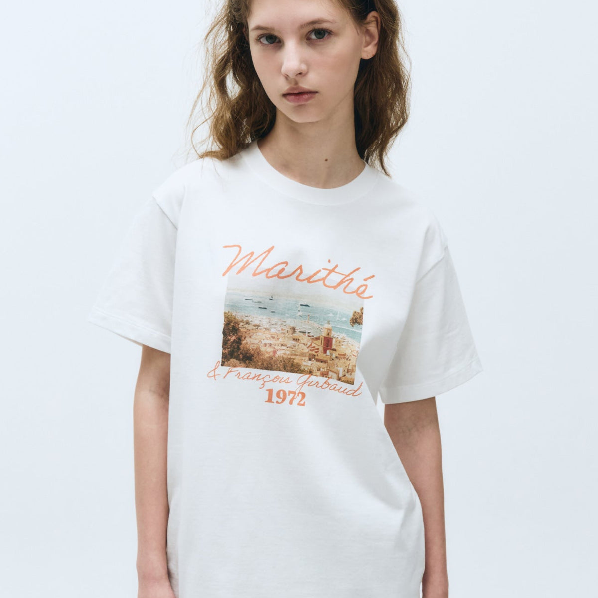 SUMMER BEACH COLLAGE GRAPHIC HALF TEE