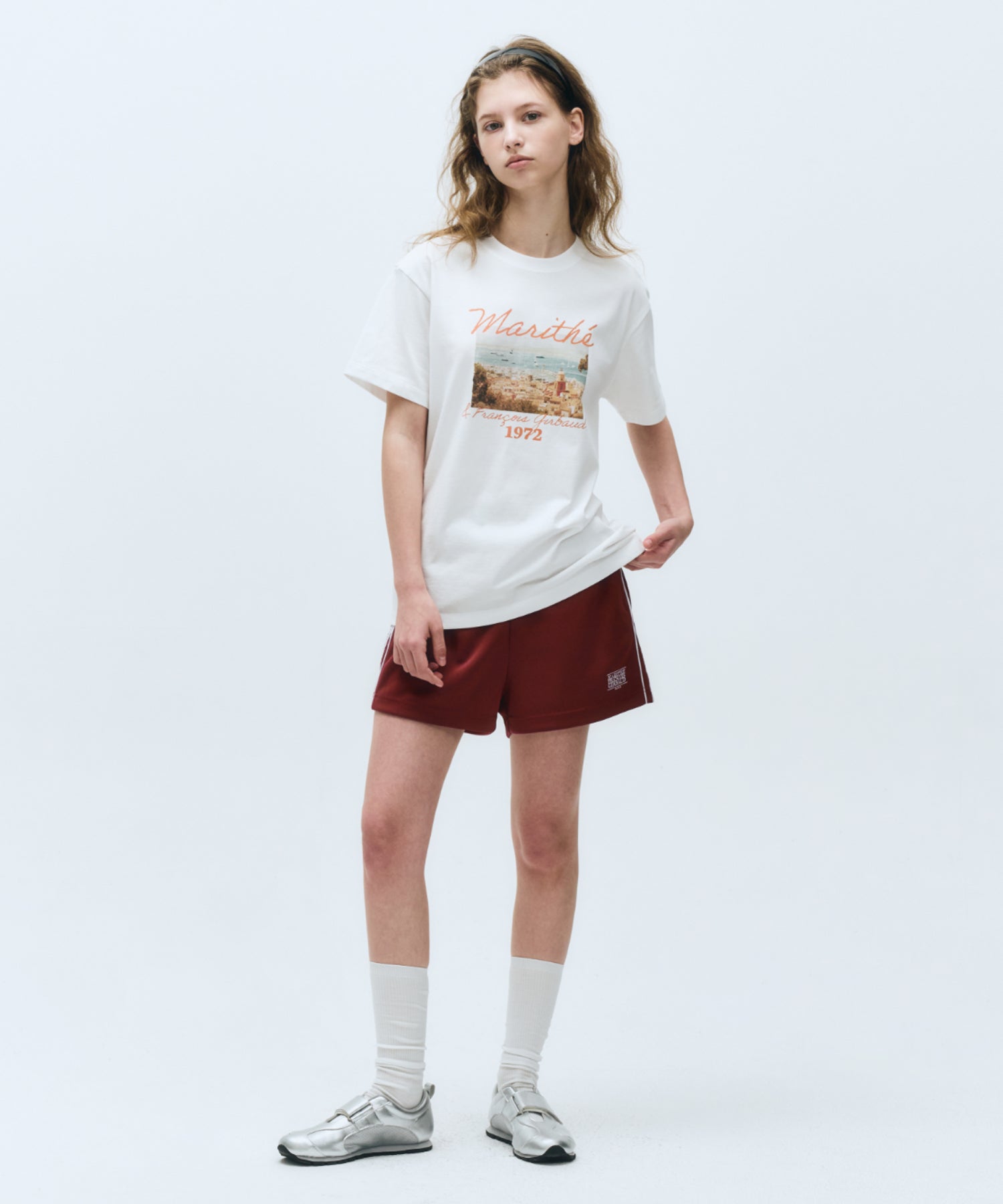 SUMMER BEACH COLLAGE GRAPHIC HALF TEE