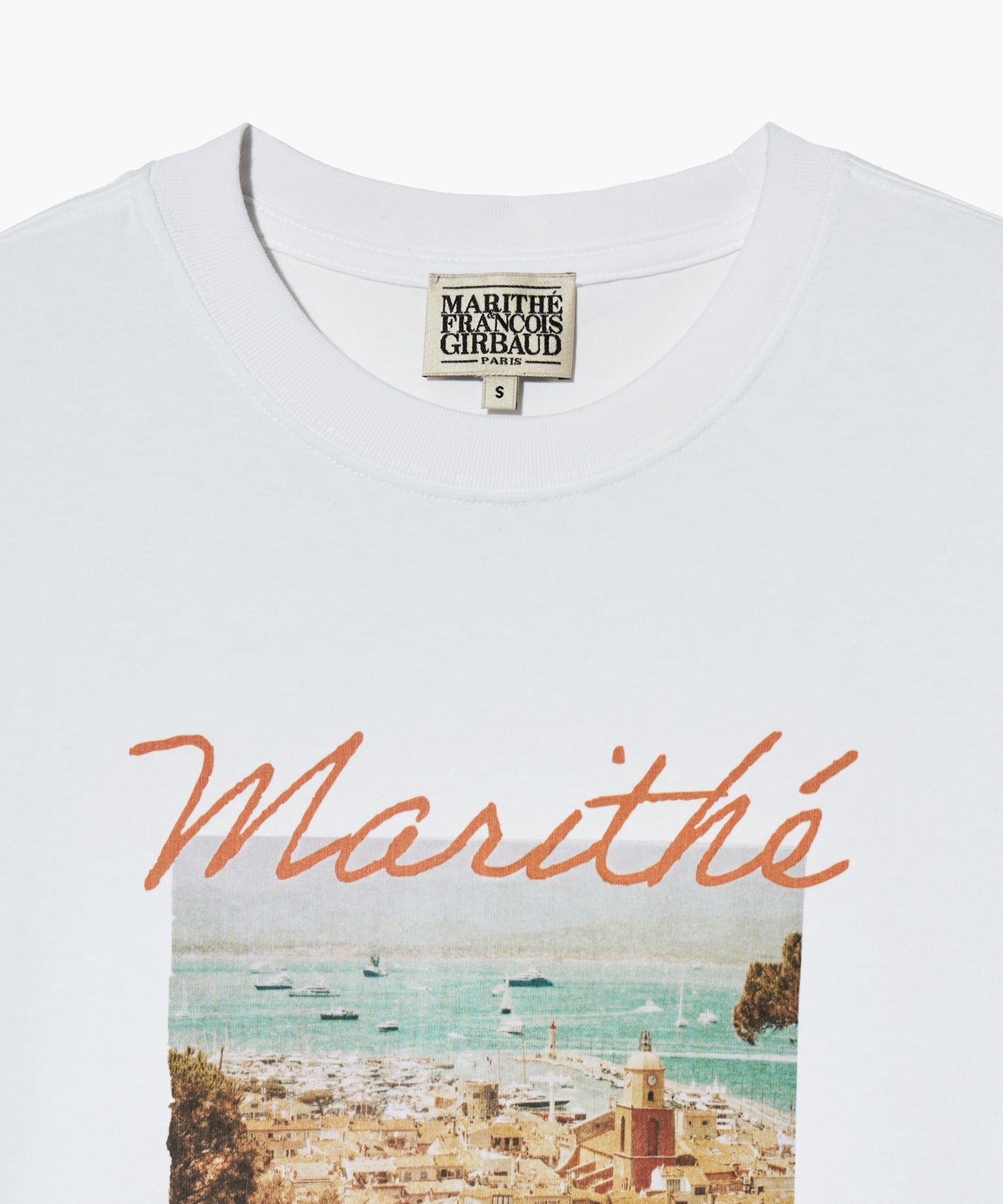 SUMMER BEACH COLLAGE GRAPHIC HALF TEE