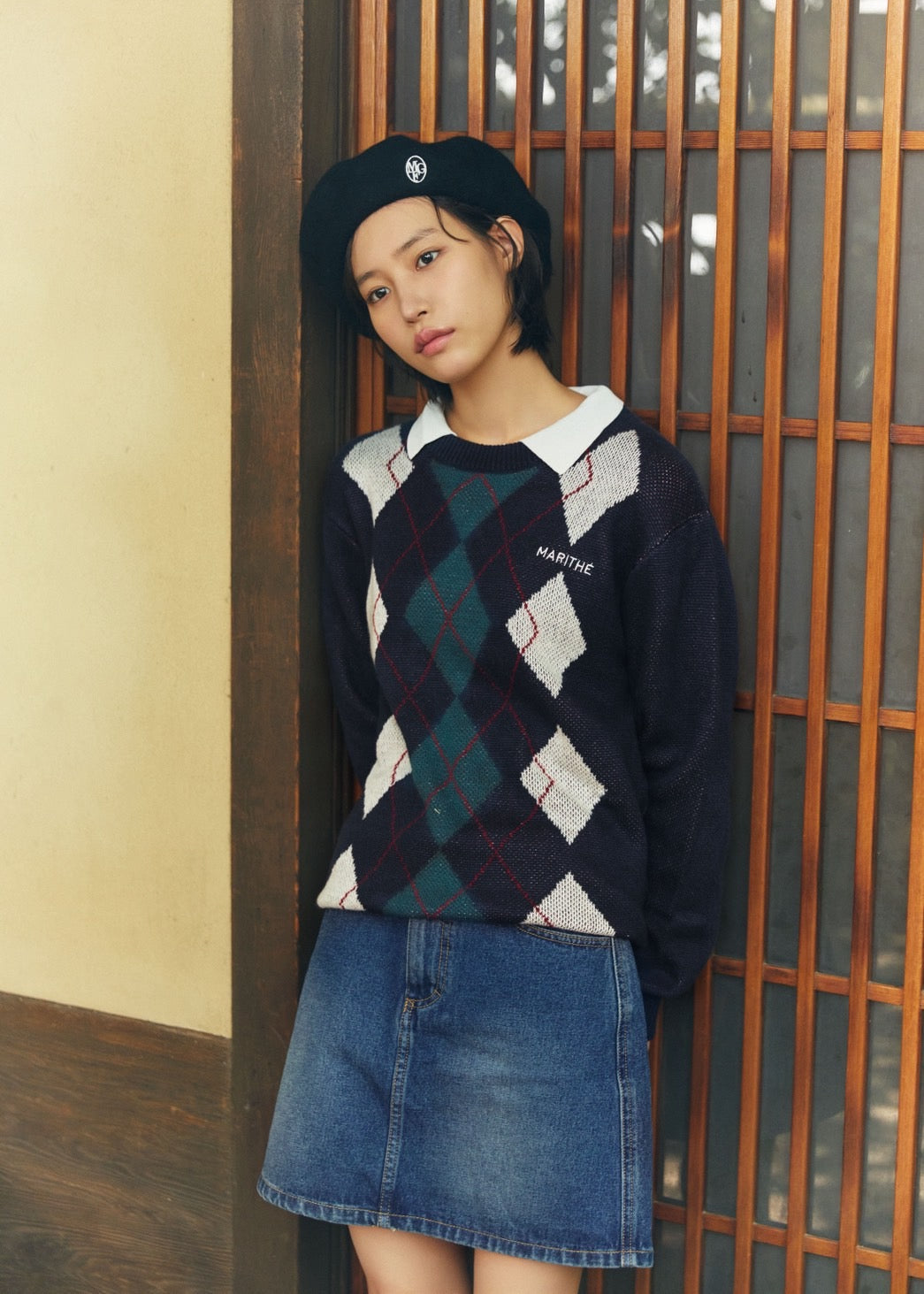 ARGYLE JQD KNIT PULLOVER