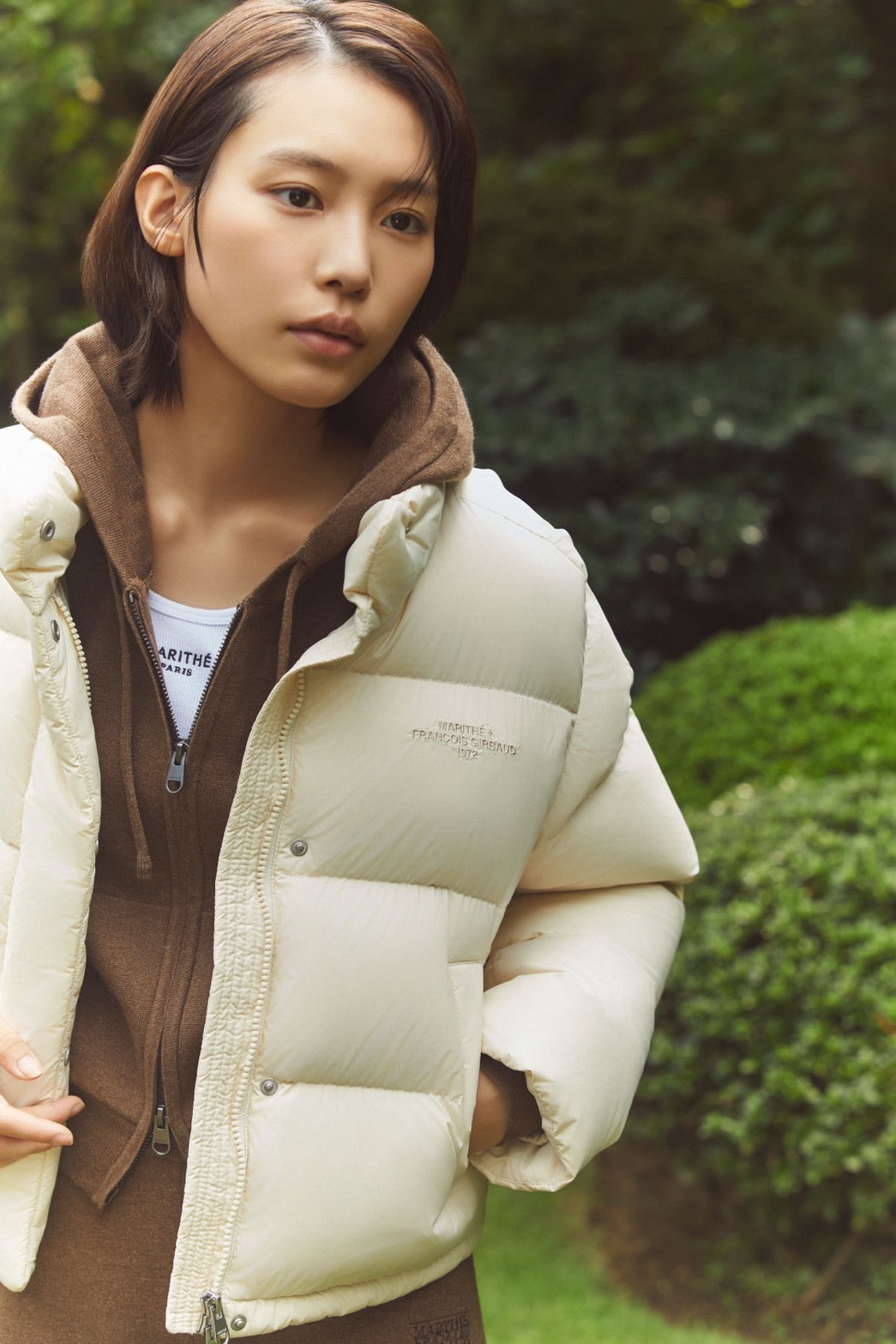 W BASIC CROP DOWN JACKET