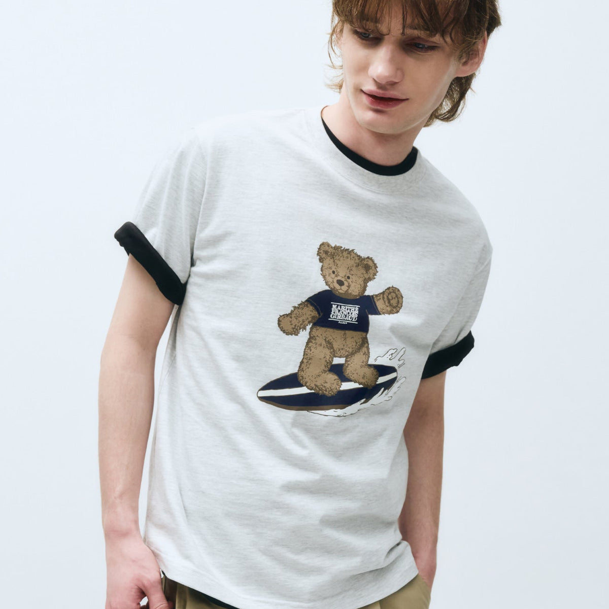[MARITHE] ★韓国人気★SURFING DOODLE BEAR TEE SURFING DOODLE BEAR TEE white - MARITHÉ+FRANҪOIS GIRBAUD