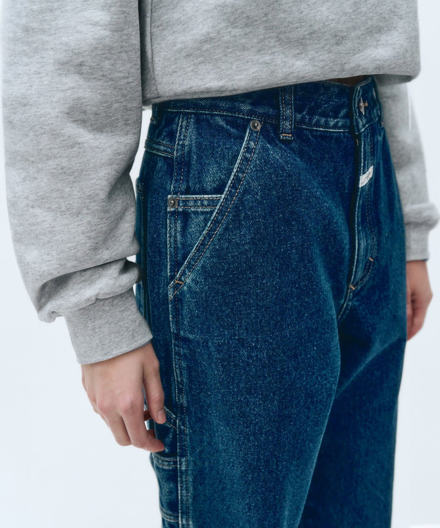 W CARPENTER DENIM PANTS