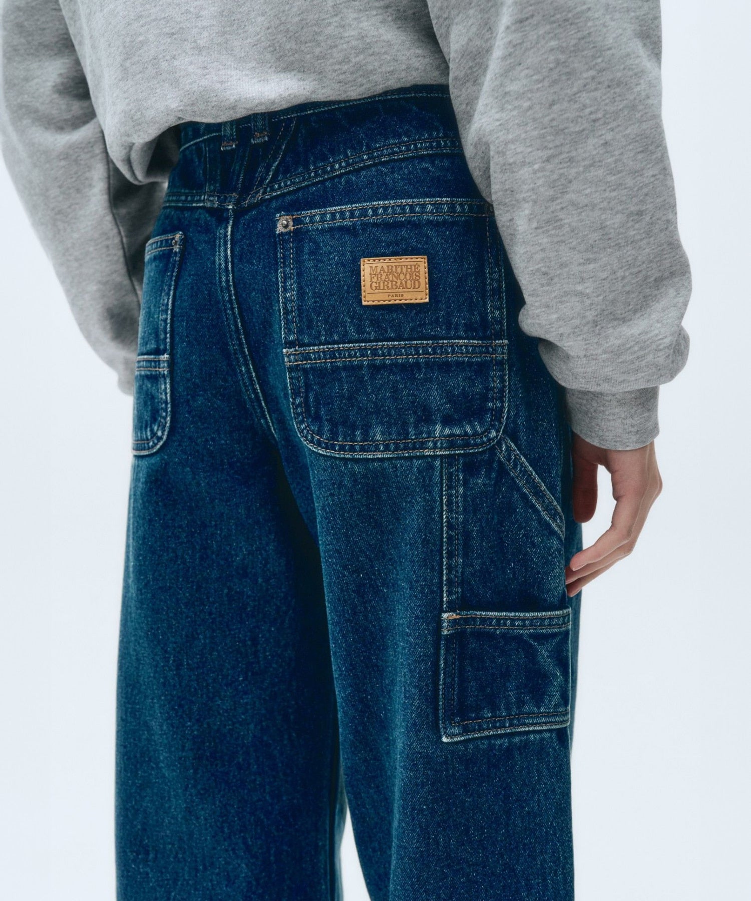 W CARPENTER DENIM PANTS