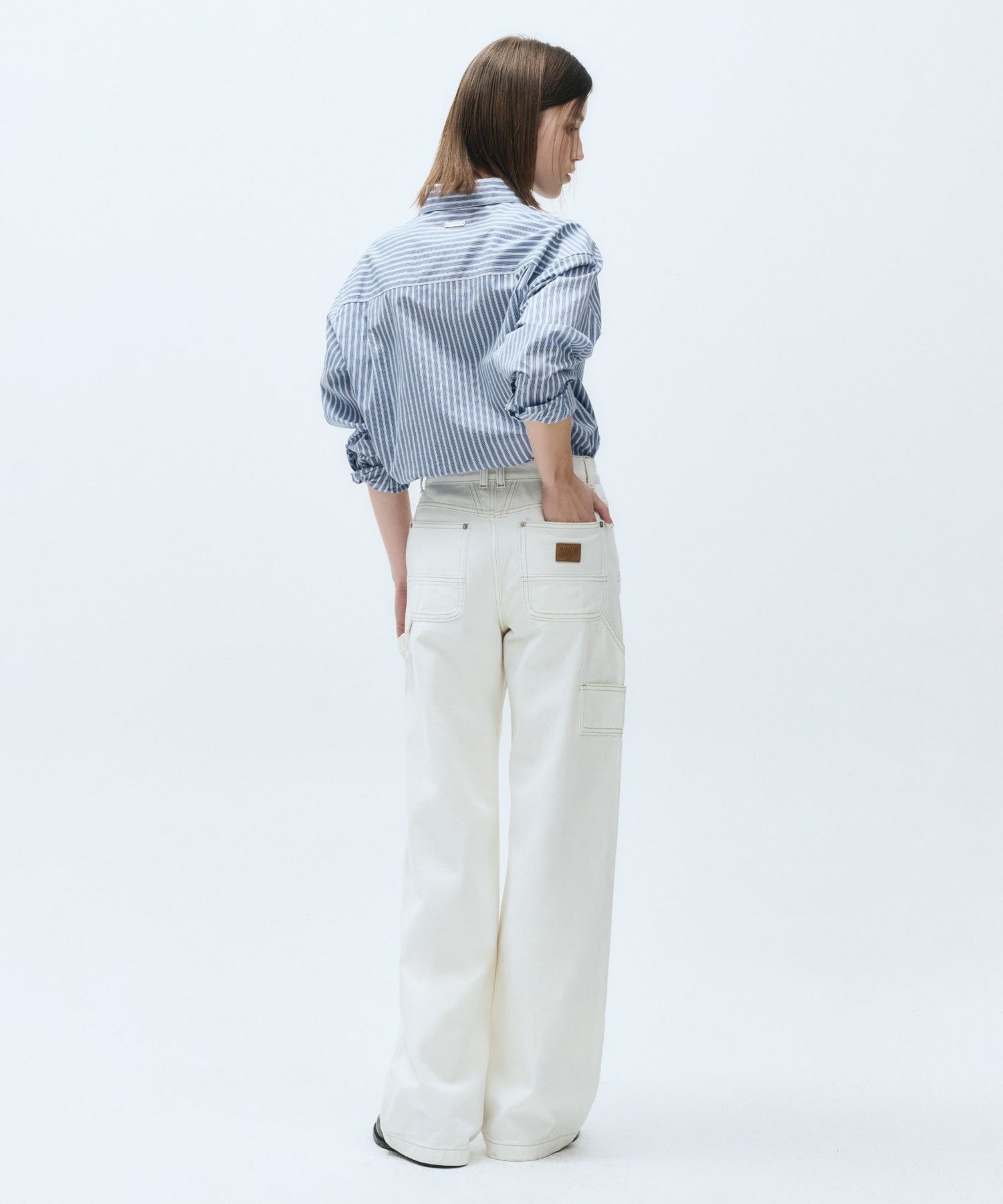 W CARPENTER DENIM PANTS