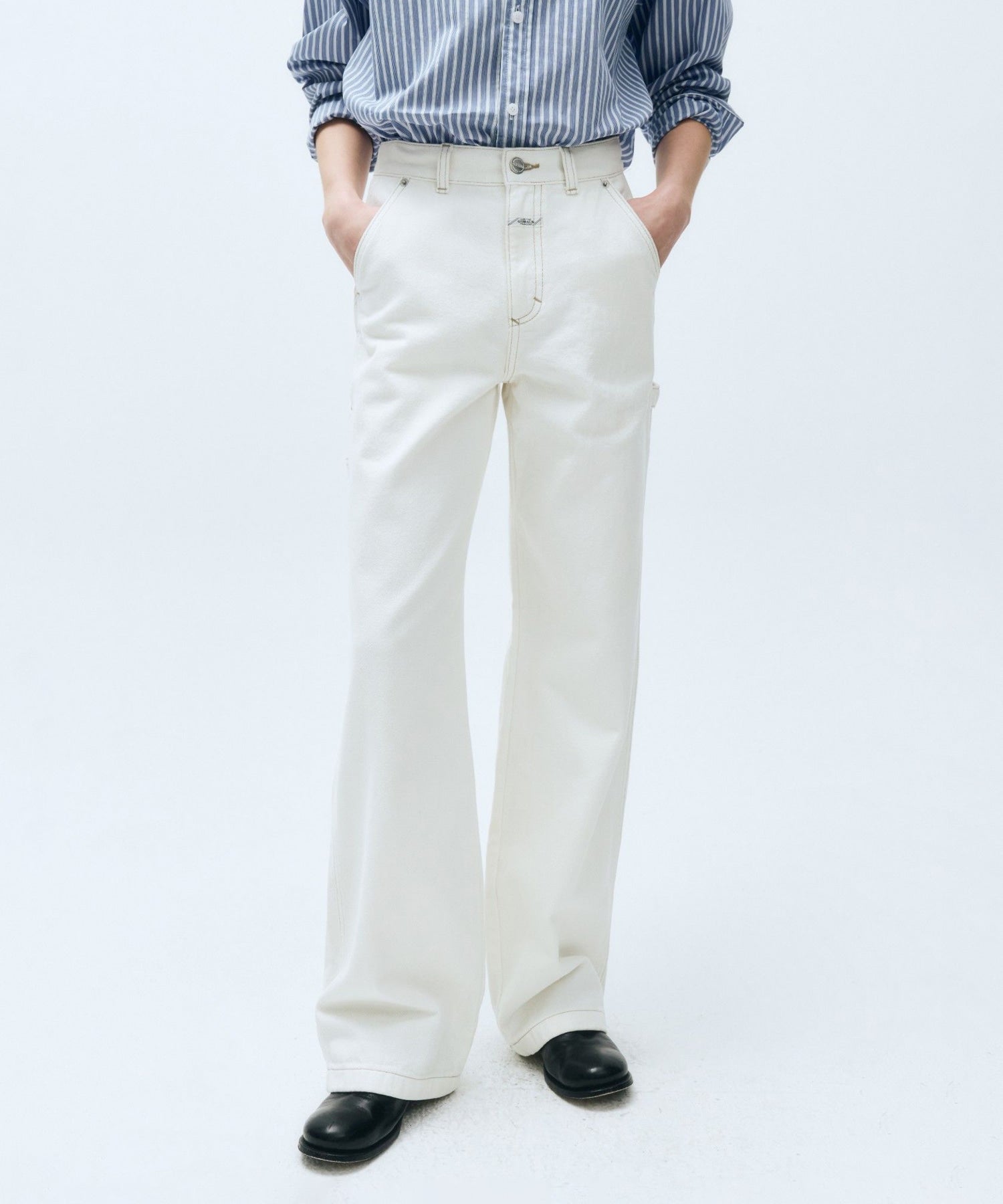 W CARPENTER DENIM PANTS