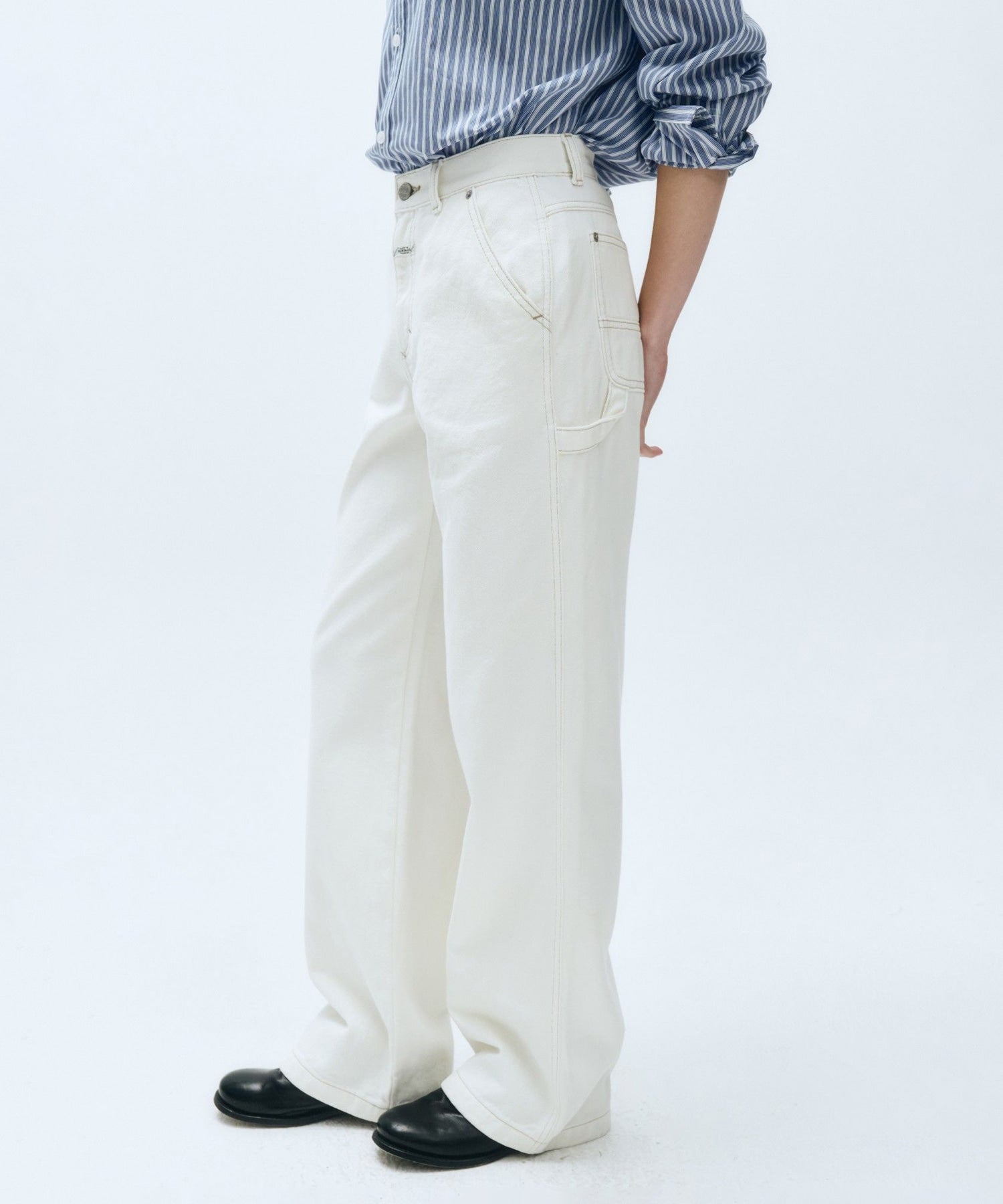 W CARPENTER DENIM PANTS