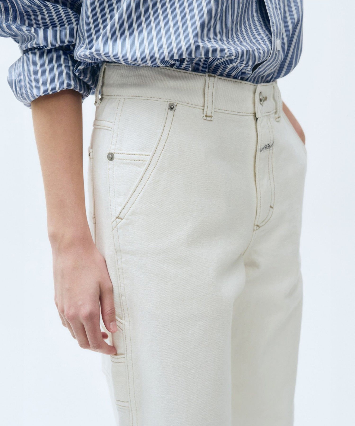 W CARPENTER DENIM PANTS
