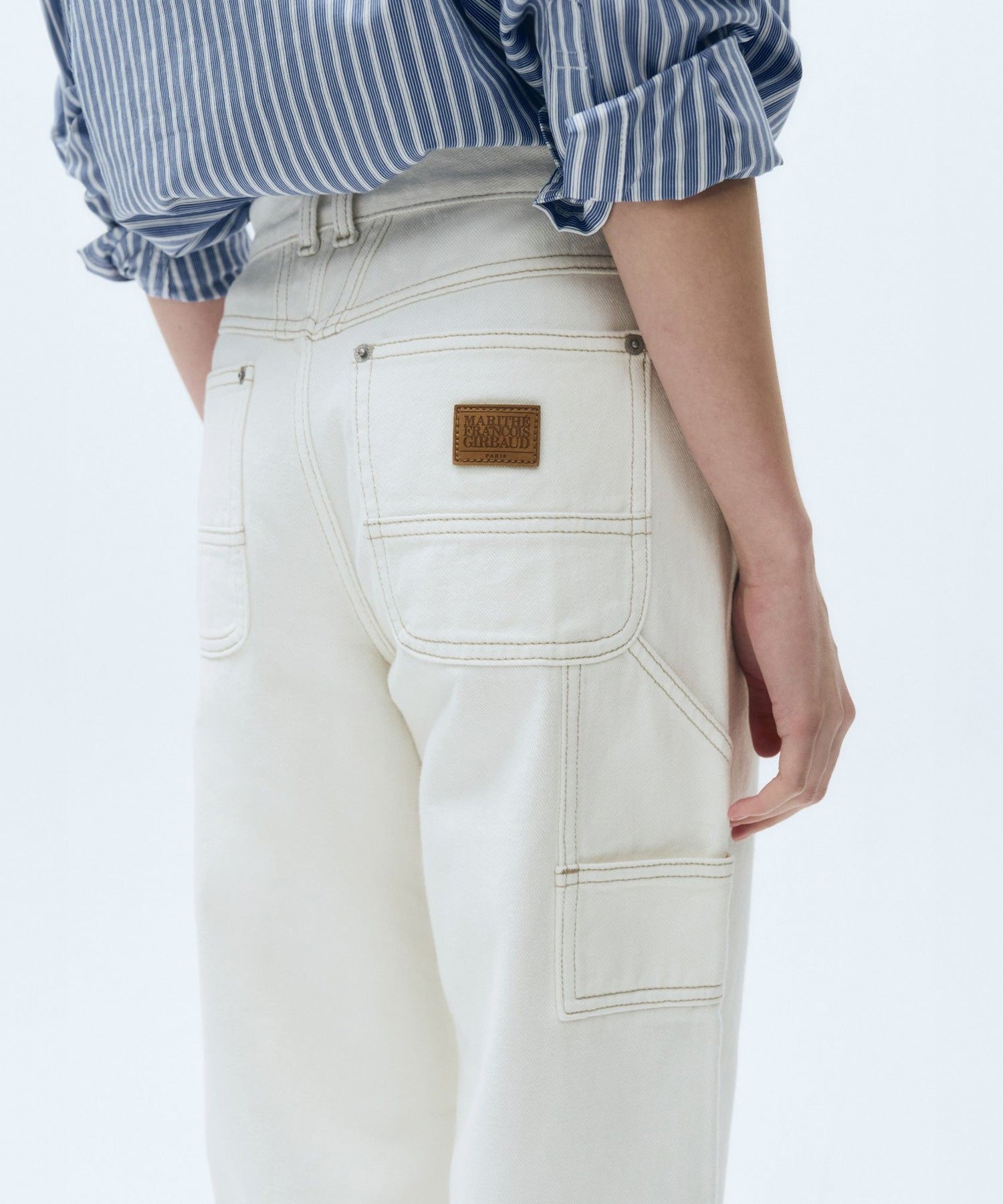 W CARPENTER DENIM PANTS